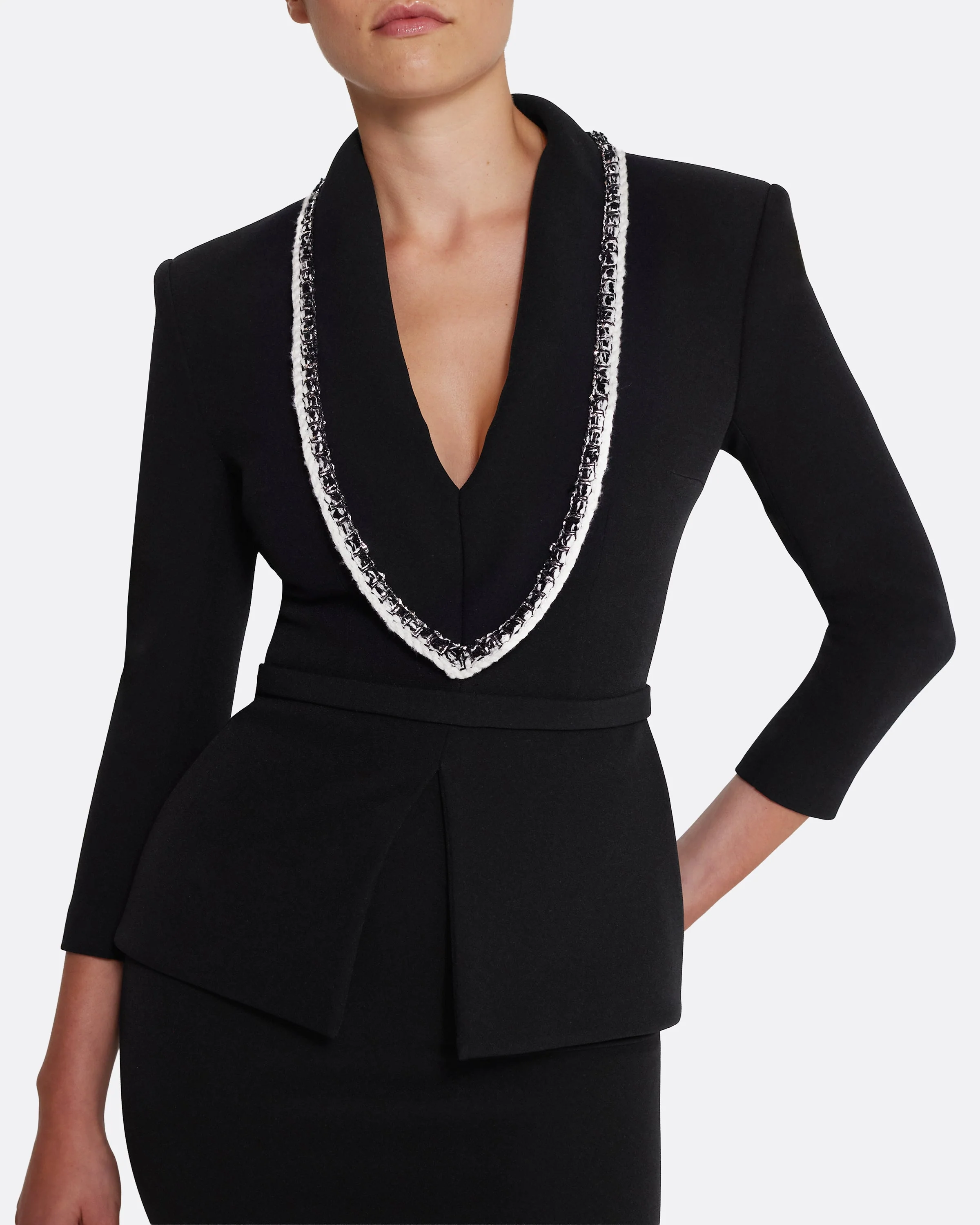 Adelina Top in Black with Greyscale - Image 4