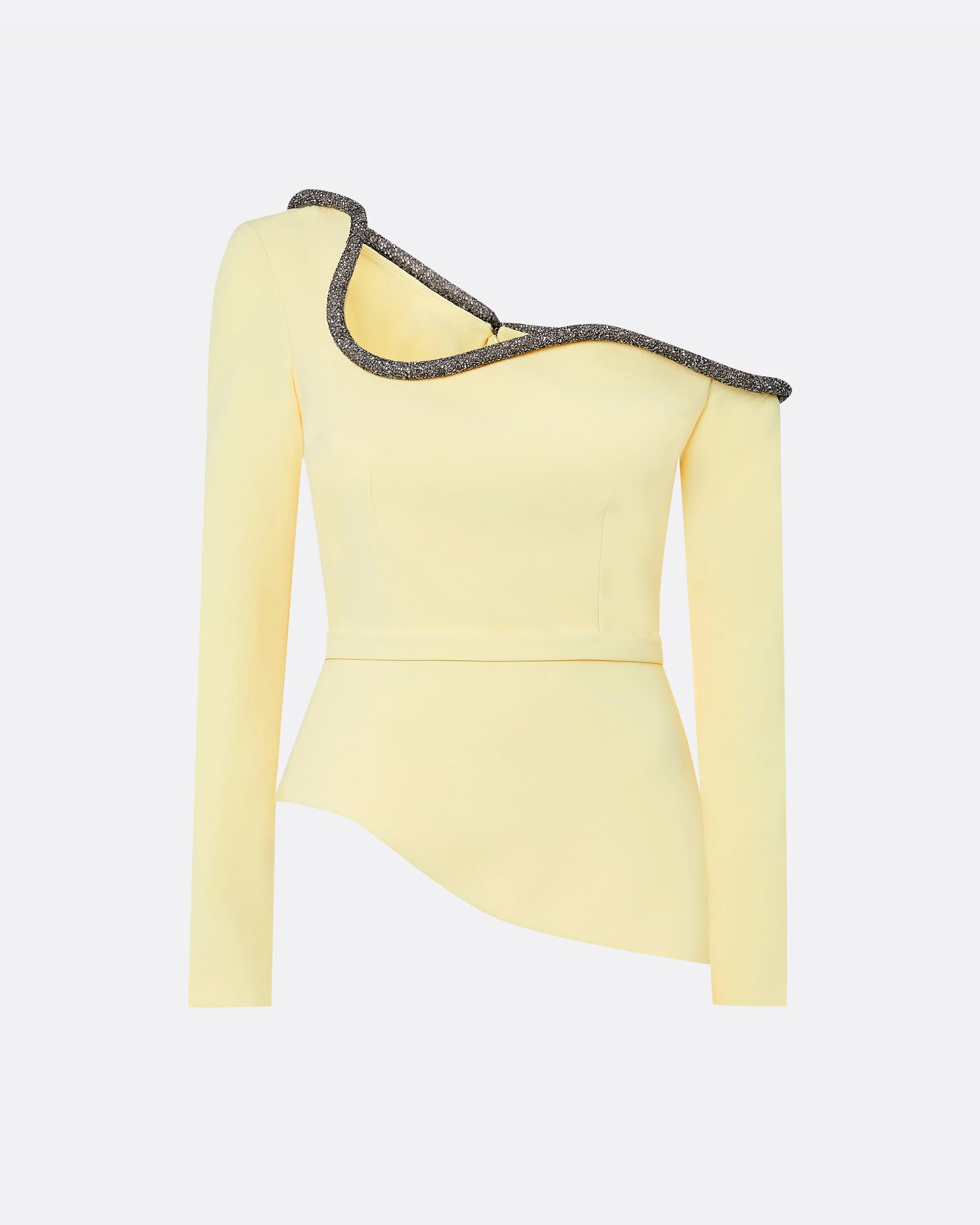 Aime Pale Yellow Top - Image 10