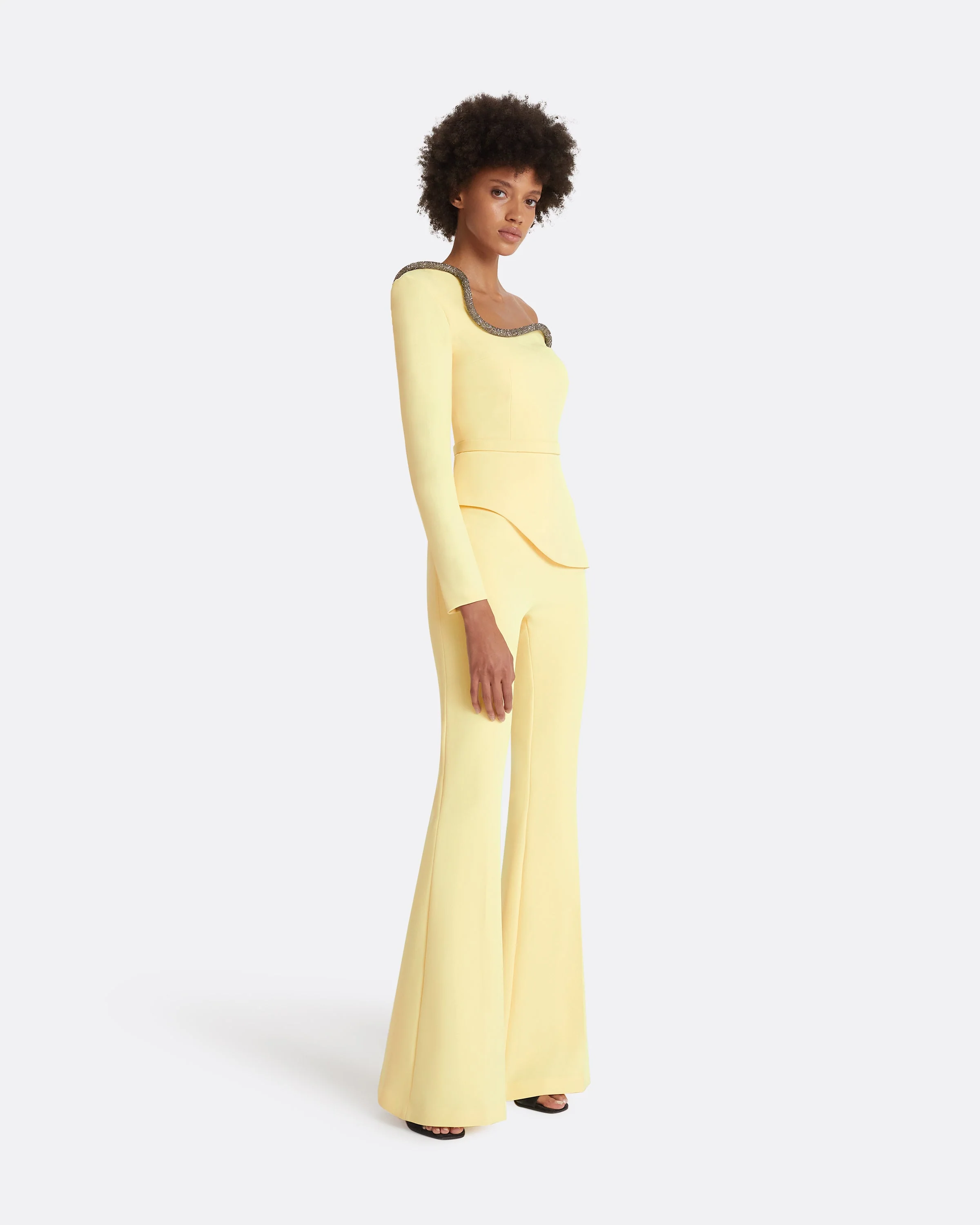 Aime Pale Yellow Top - Image 4