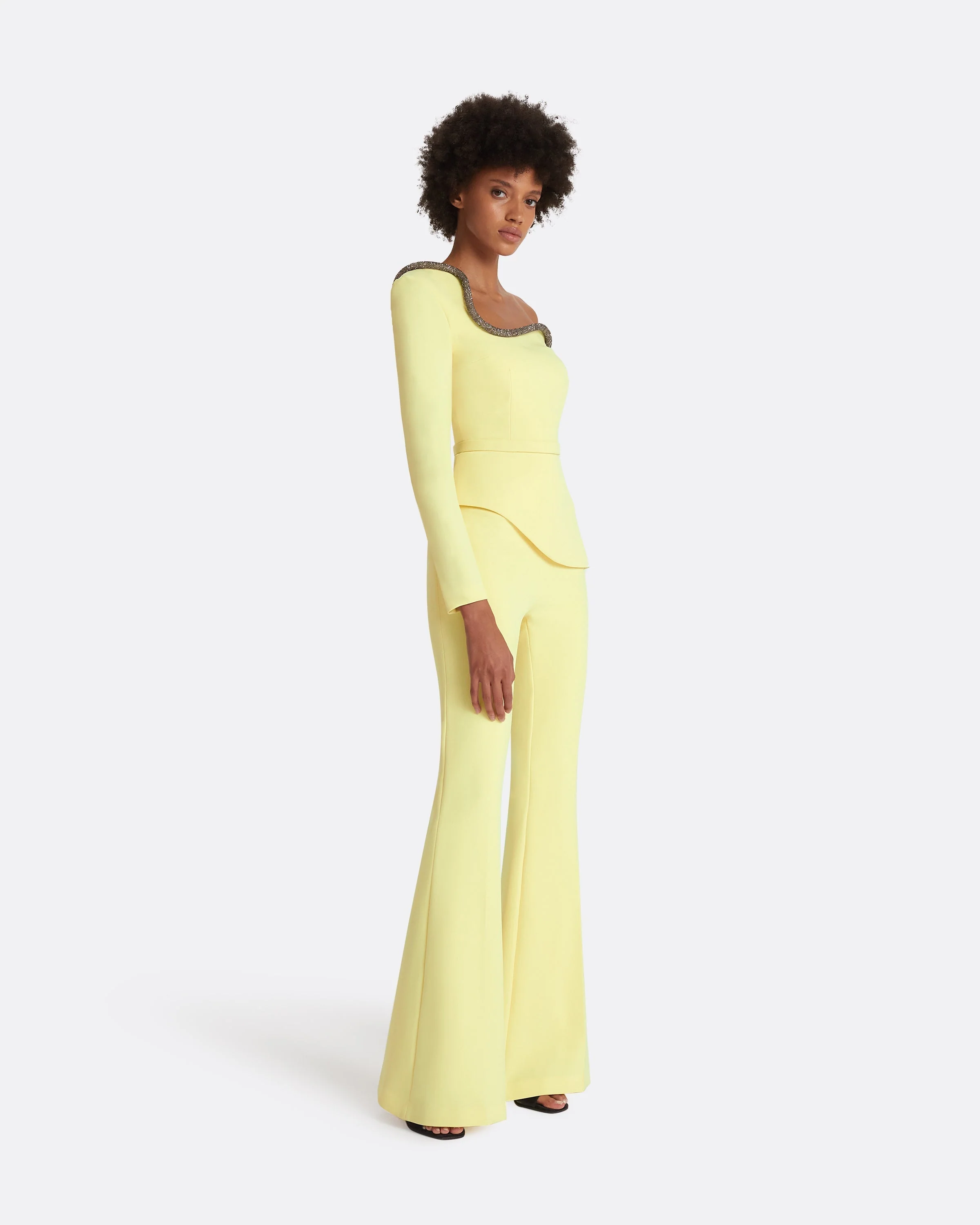 Aime Pale Yellow Top - Image 9