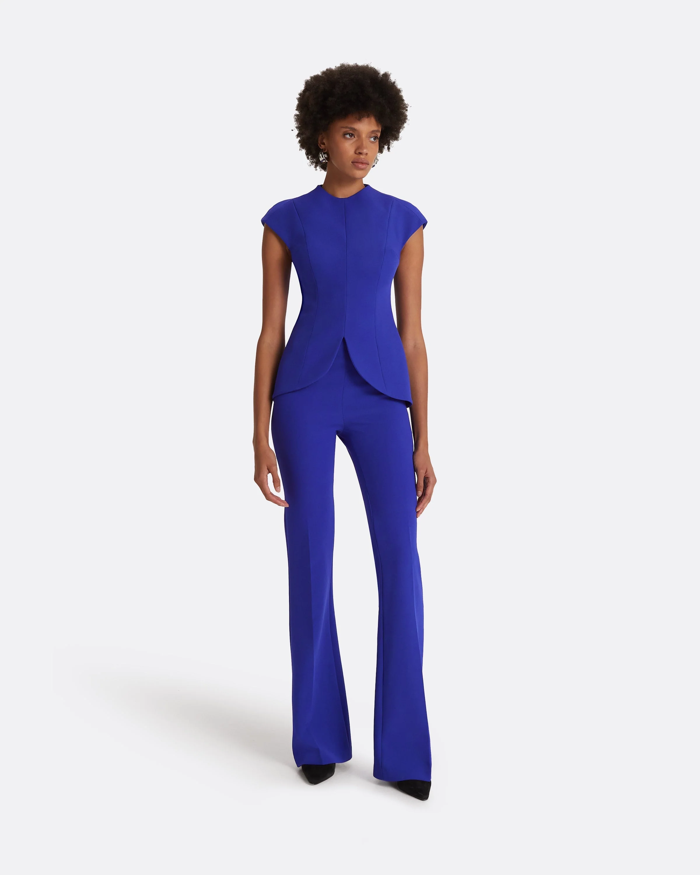 Alexa Azure Blue Trousers - Image 3