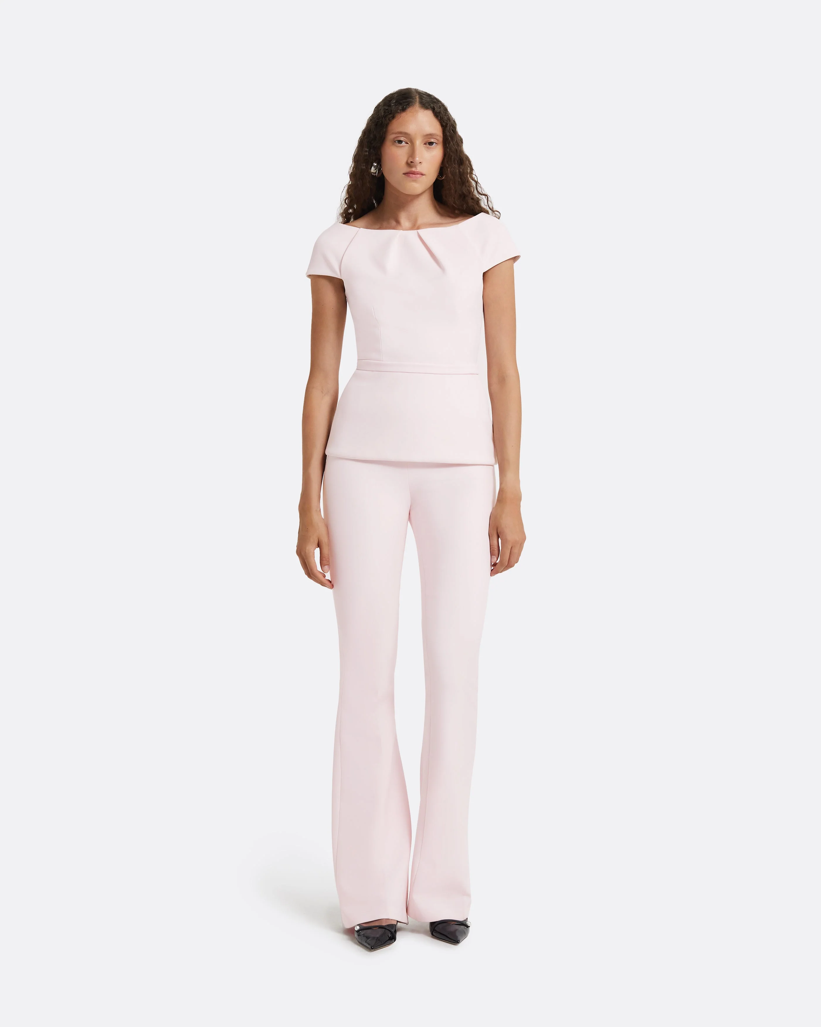 Alexa Barely Pink Trousers - Image 3