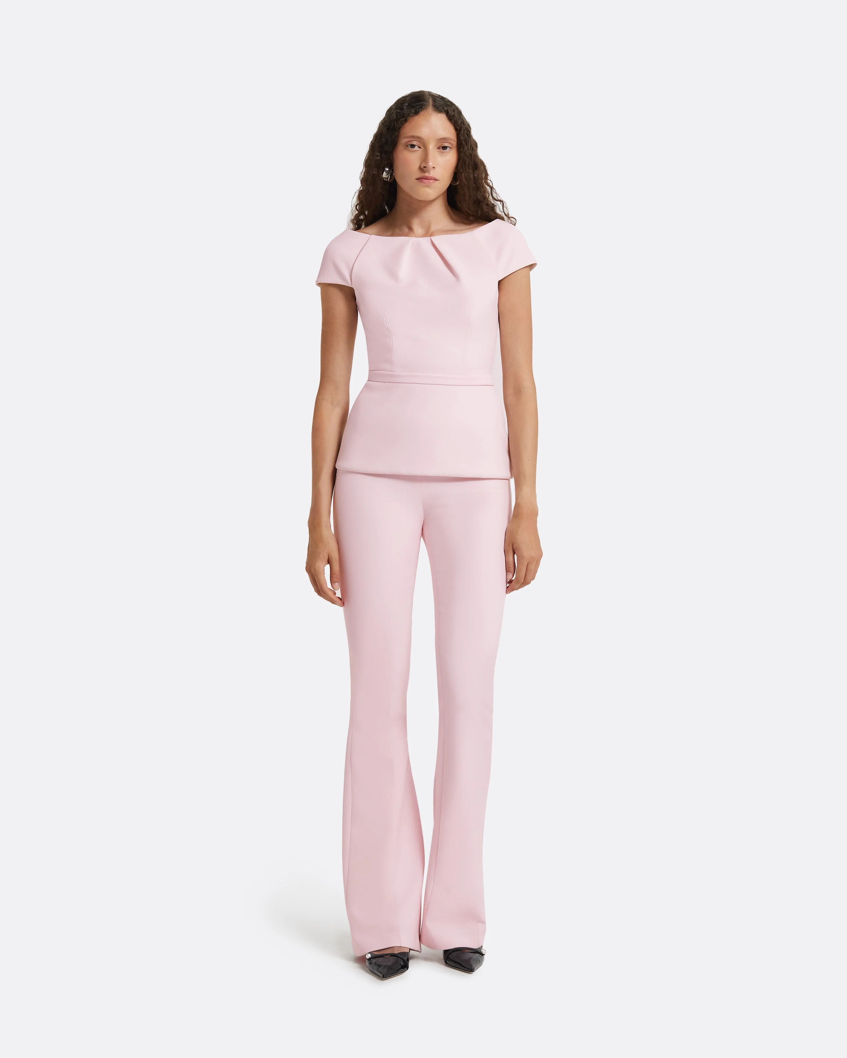 Alexa Barely Pink Trousers - Image 7