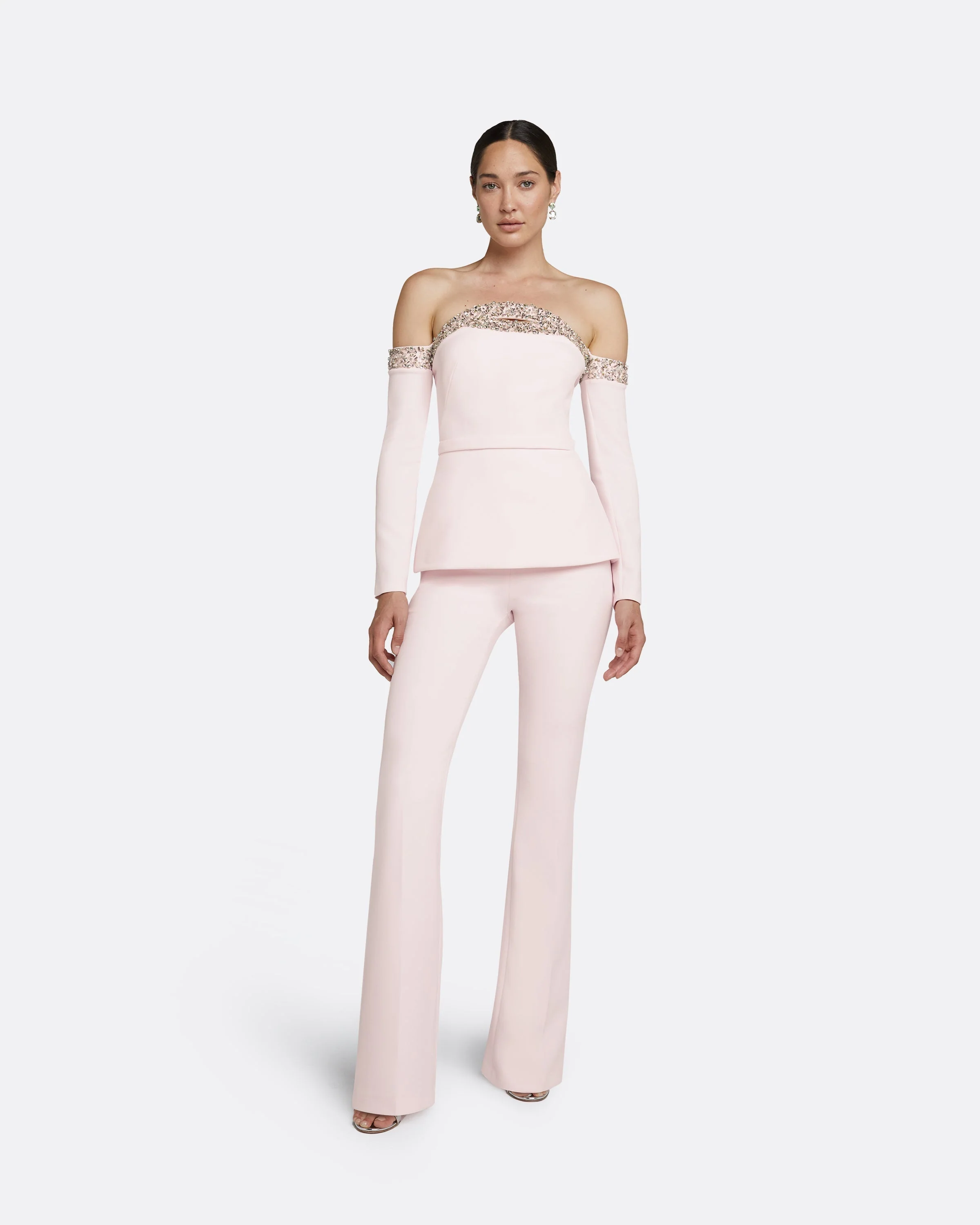 Alexa Barely Pink Trousers - Image 9