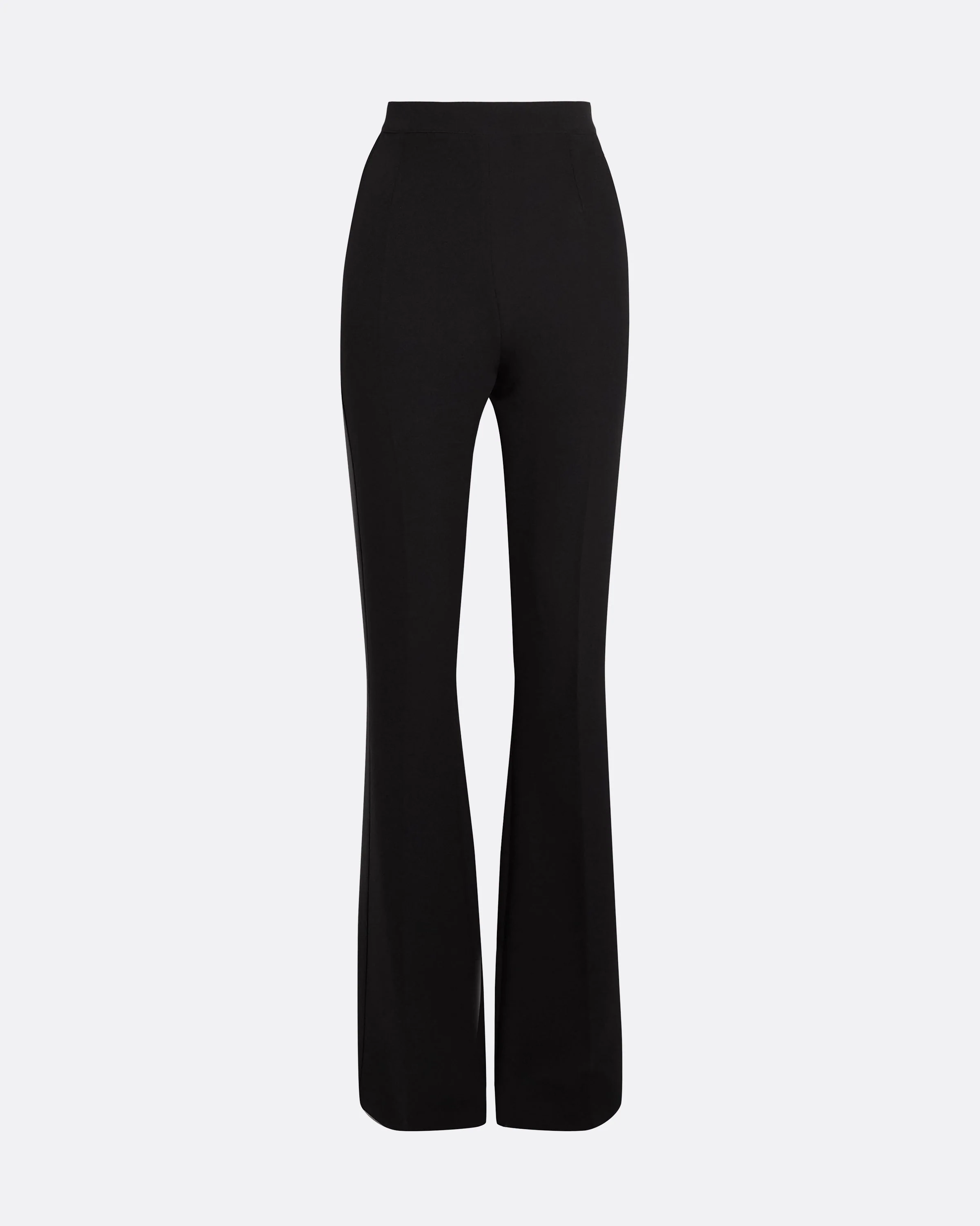 Alexa Black Heavy Crepe & Satin Trousers - Image 10
