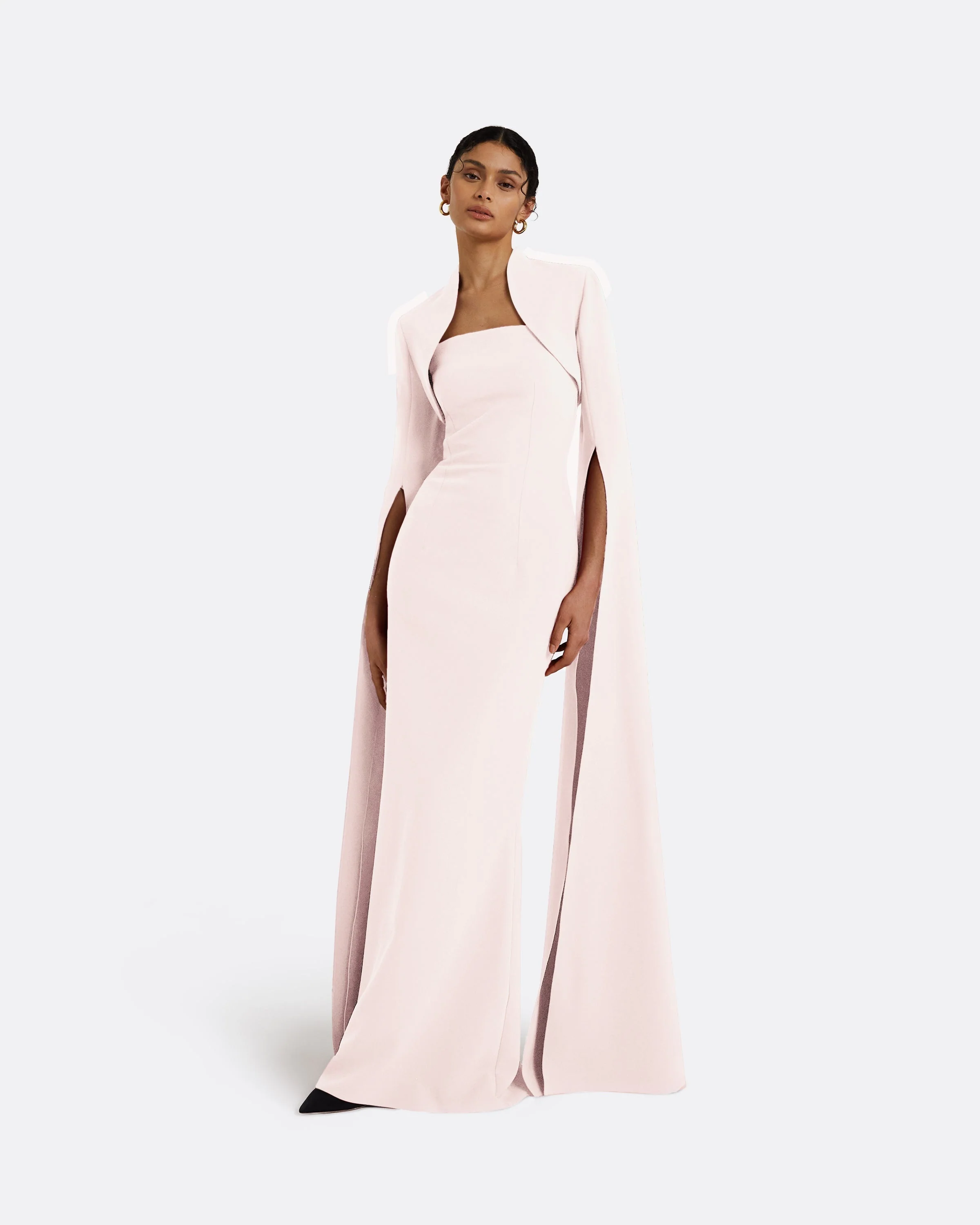 Amari Pale Pink Bolero With Soshin Dress - Image 11