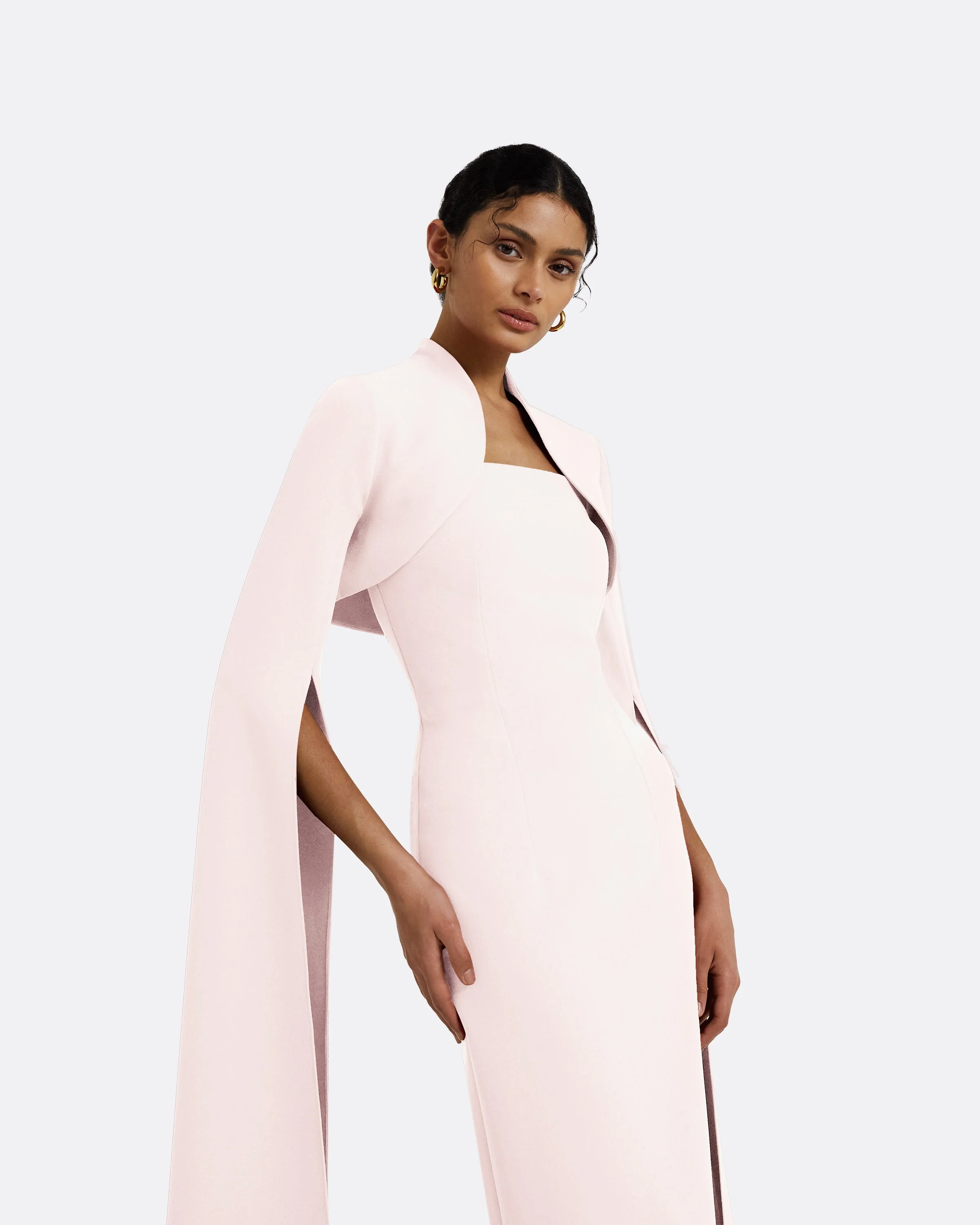 Amari Pale Pink Bolero With Soshin Dress - Image 13