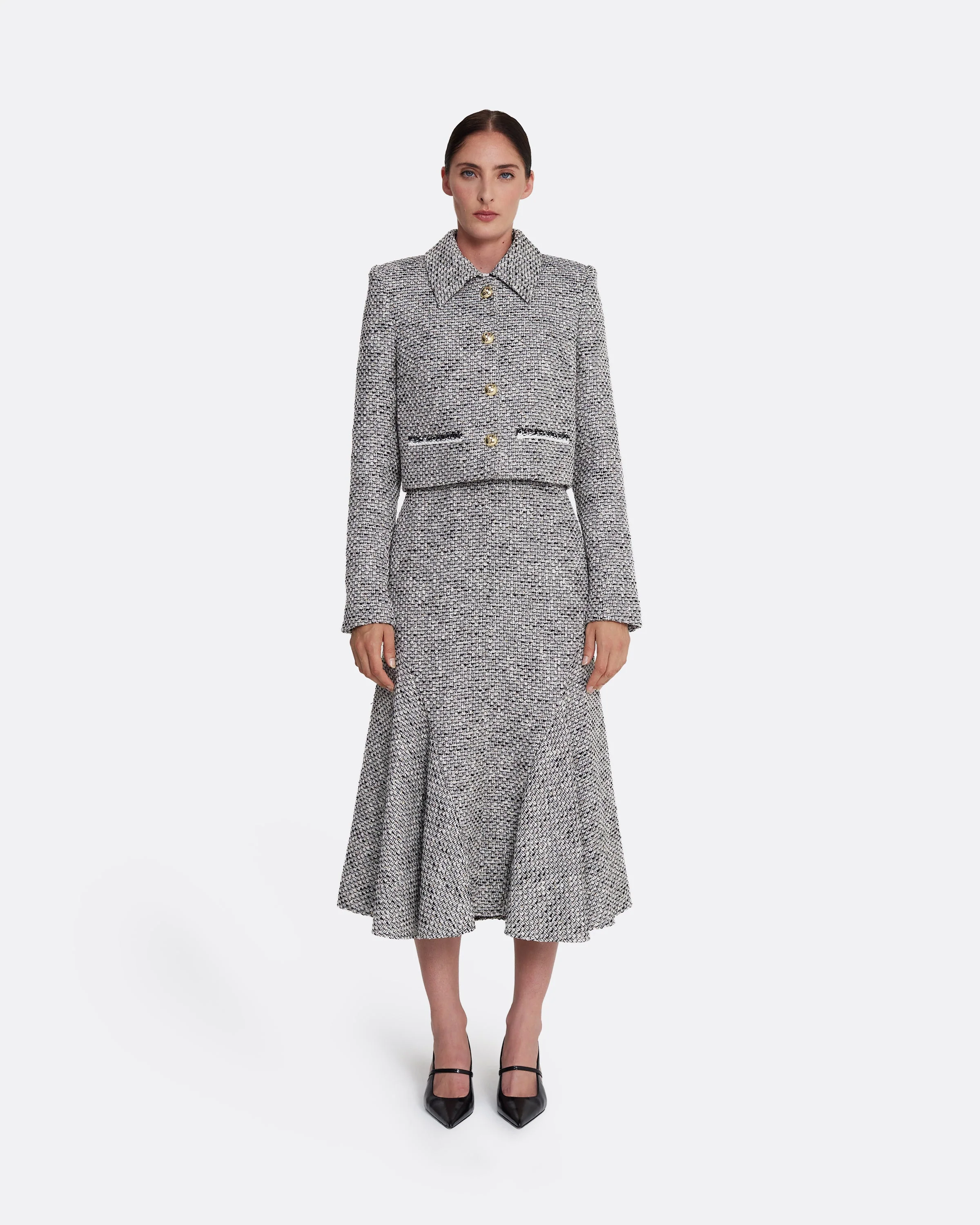 Annalisa Jacket in Stone on Greyscale - Image 3