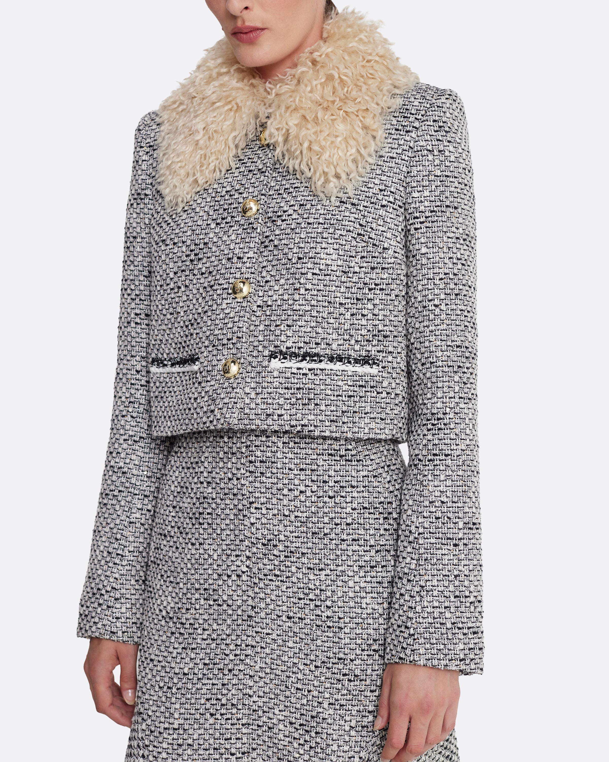 Annalisa Jacket in Stone on Greyscale - Image 5