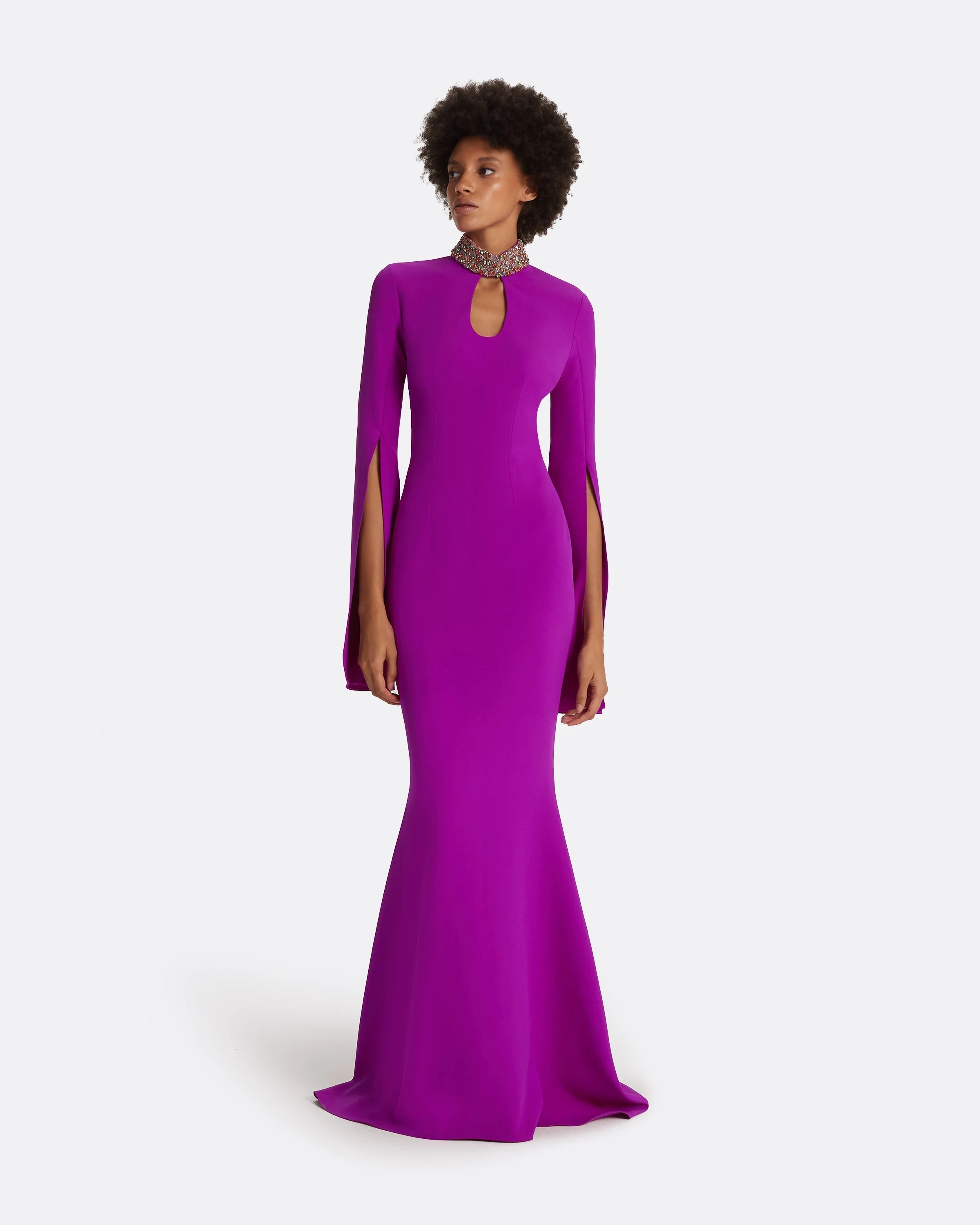 Anouk Magenta Long Dress - Image 11