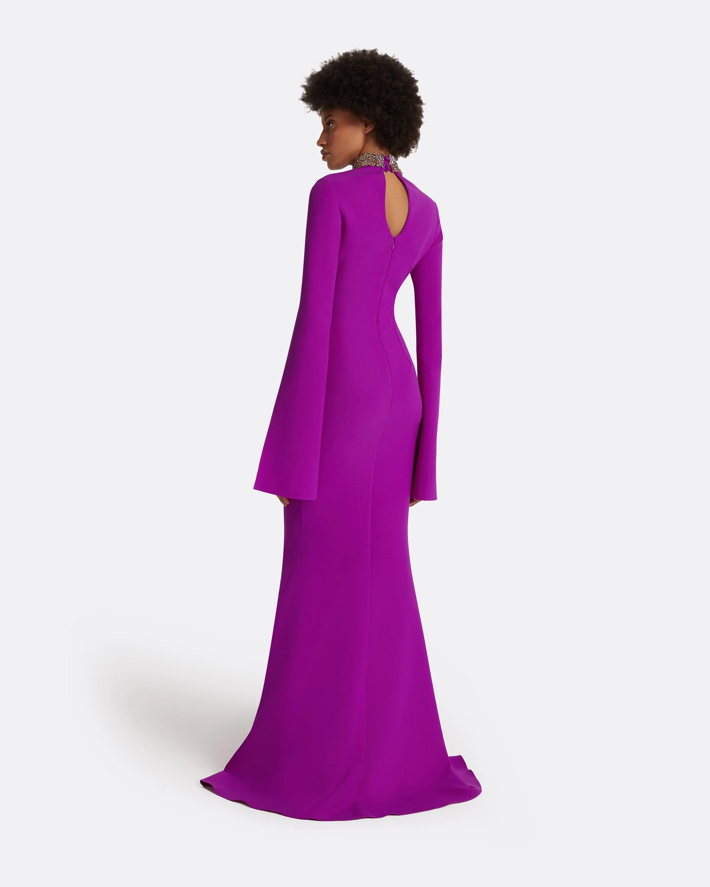Anouk Magenta Long Dress - Image 7