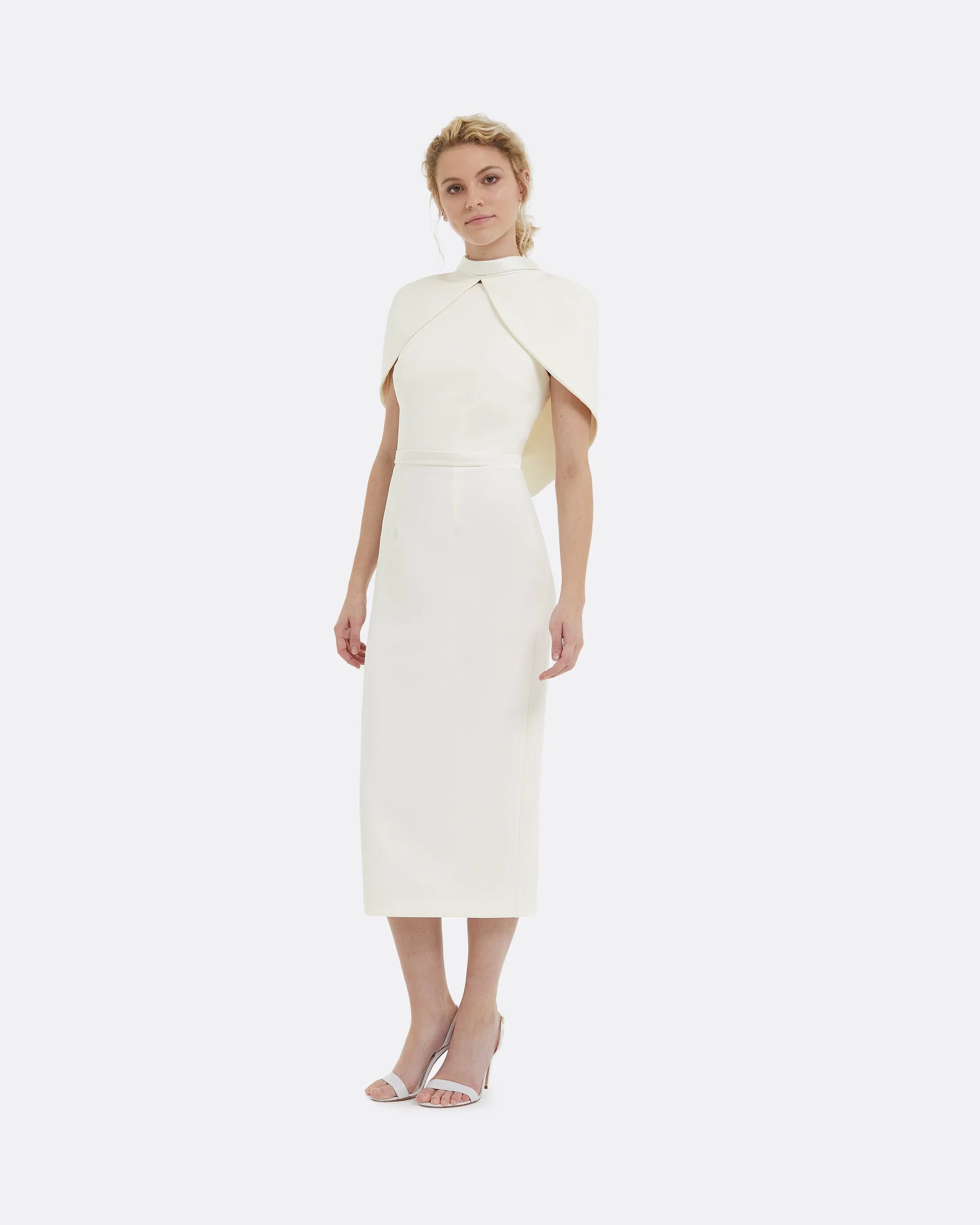 Arella Ivory Midi Dress - Image 7