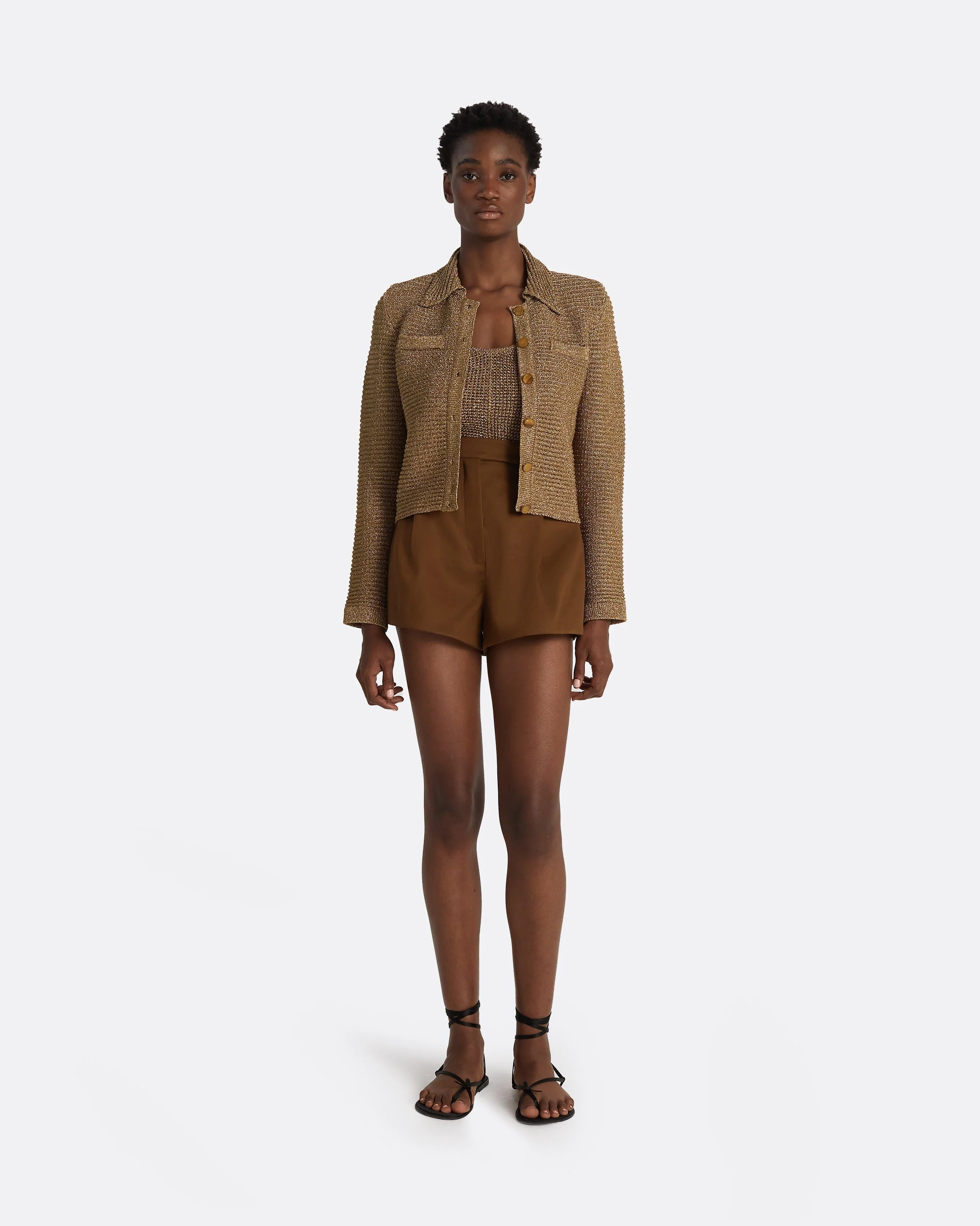 Artemis Gold Knit Jacket - Image 11