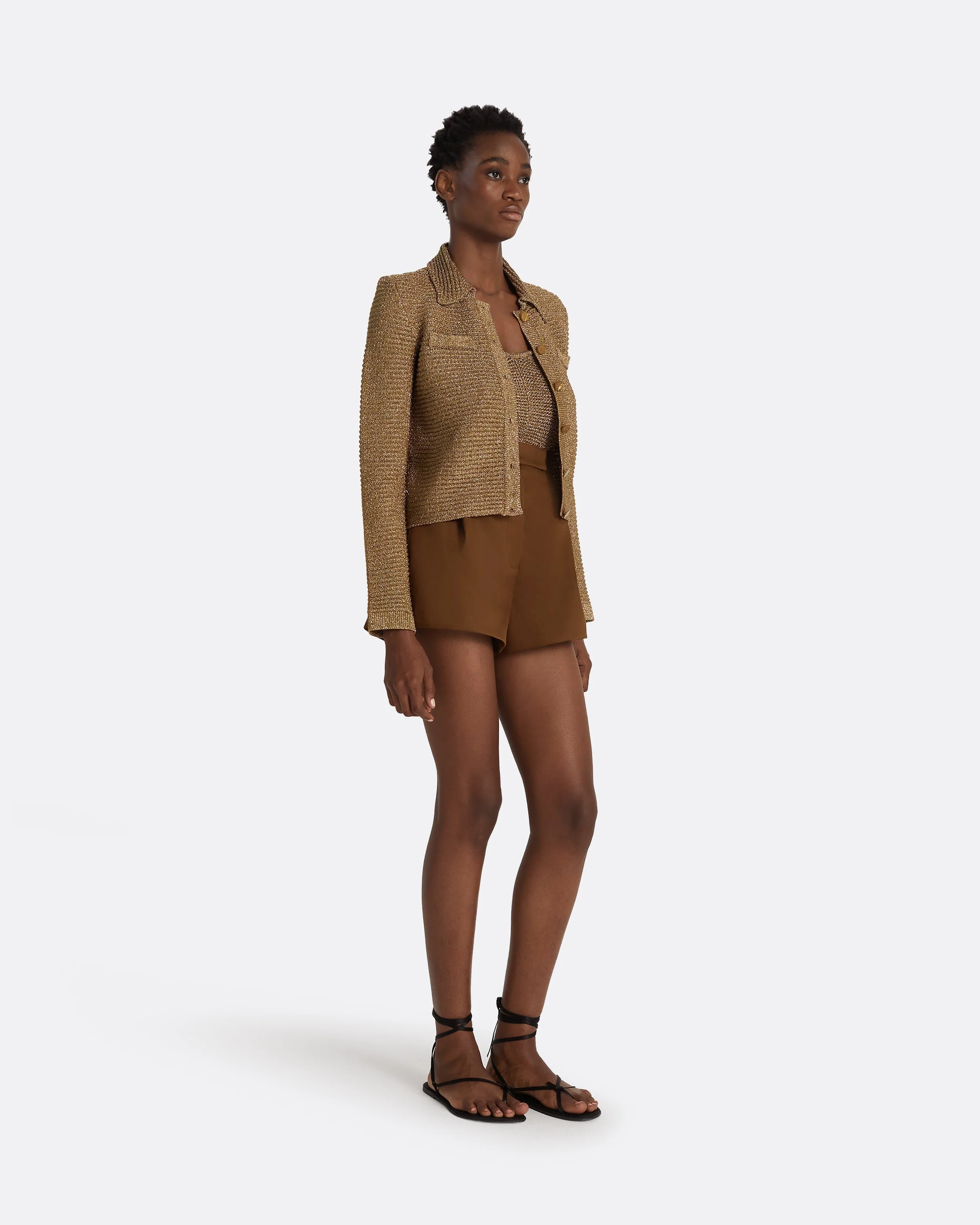 Artemis Gold Knit Jacket - Image 19