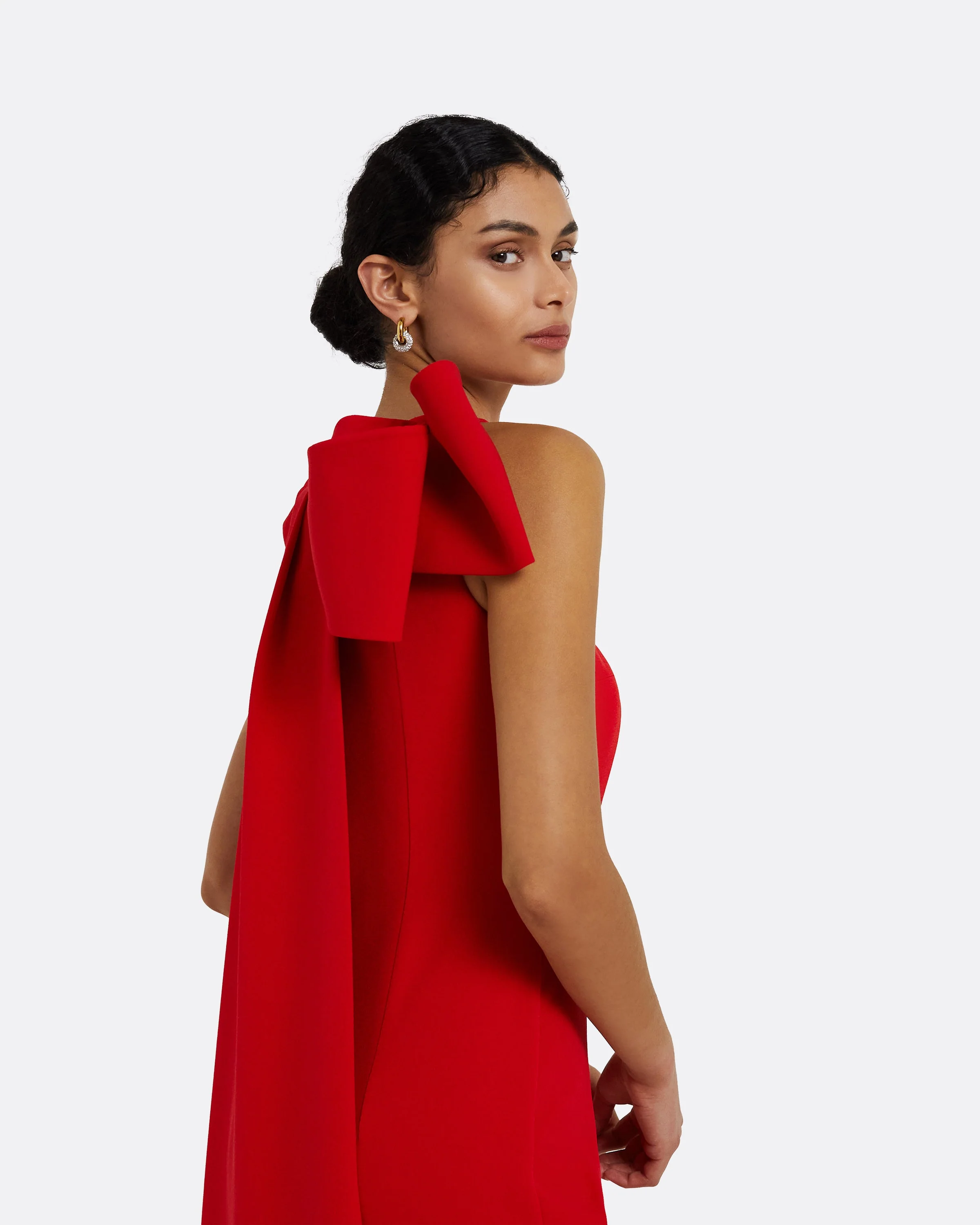 Celestia Cherry Red Long Dress - Image 3