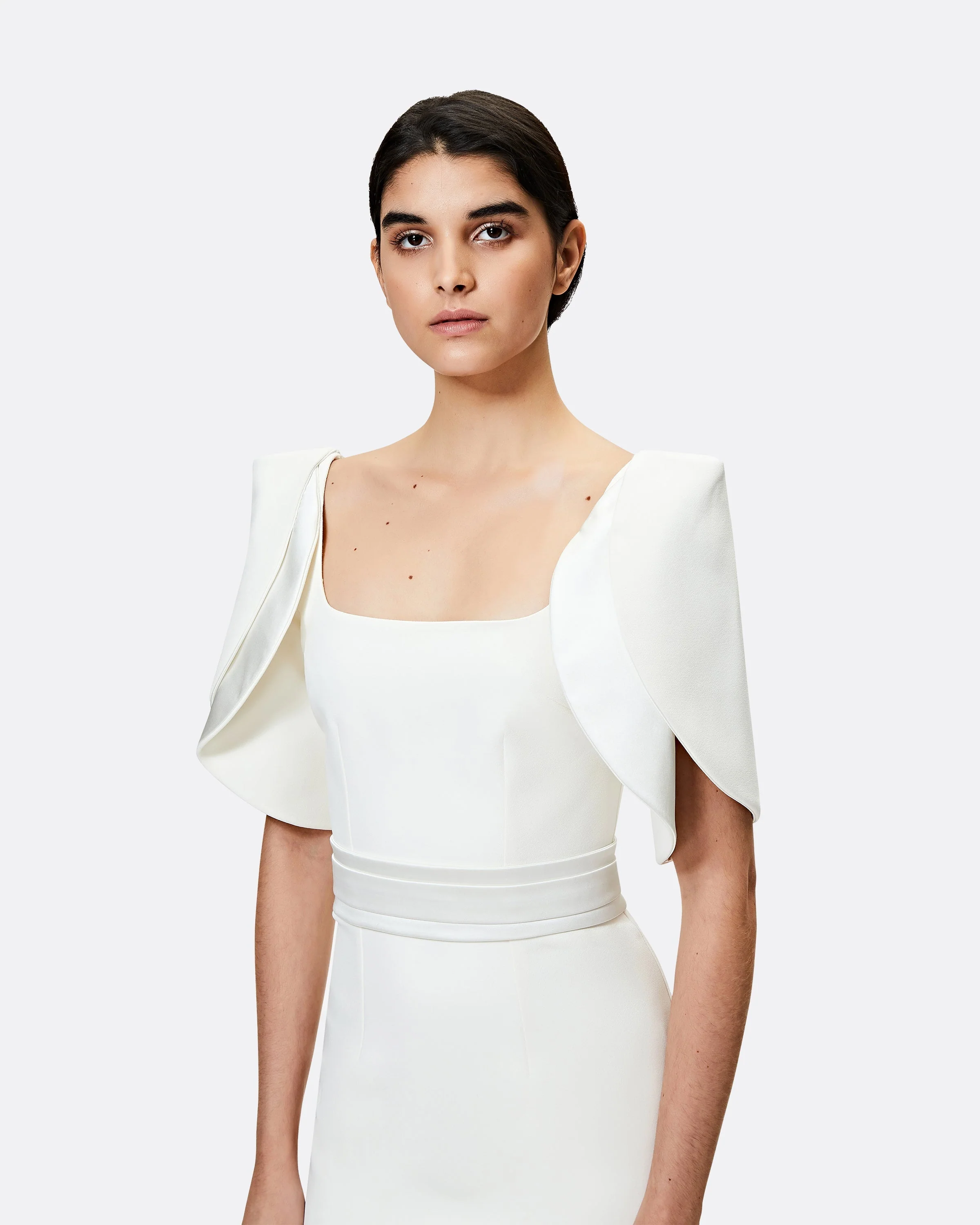 Dara Ivory Long Dress - Image 3