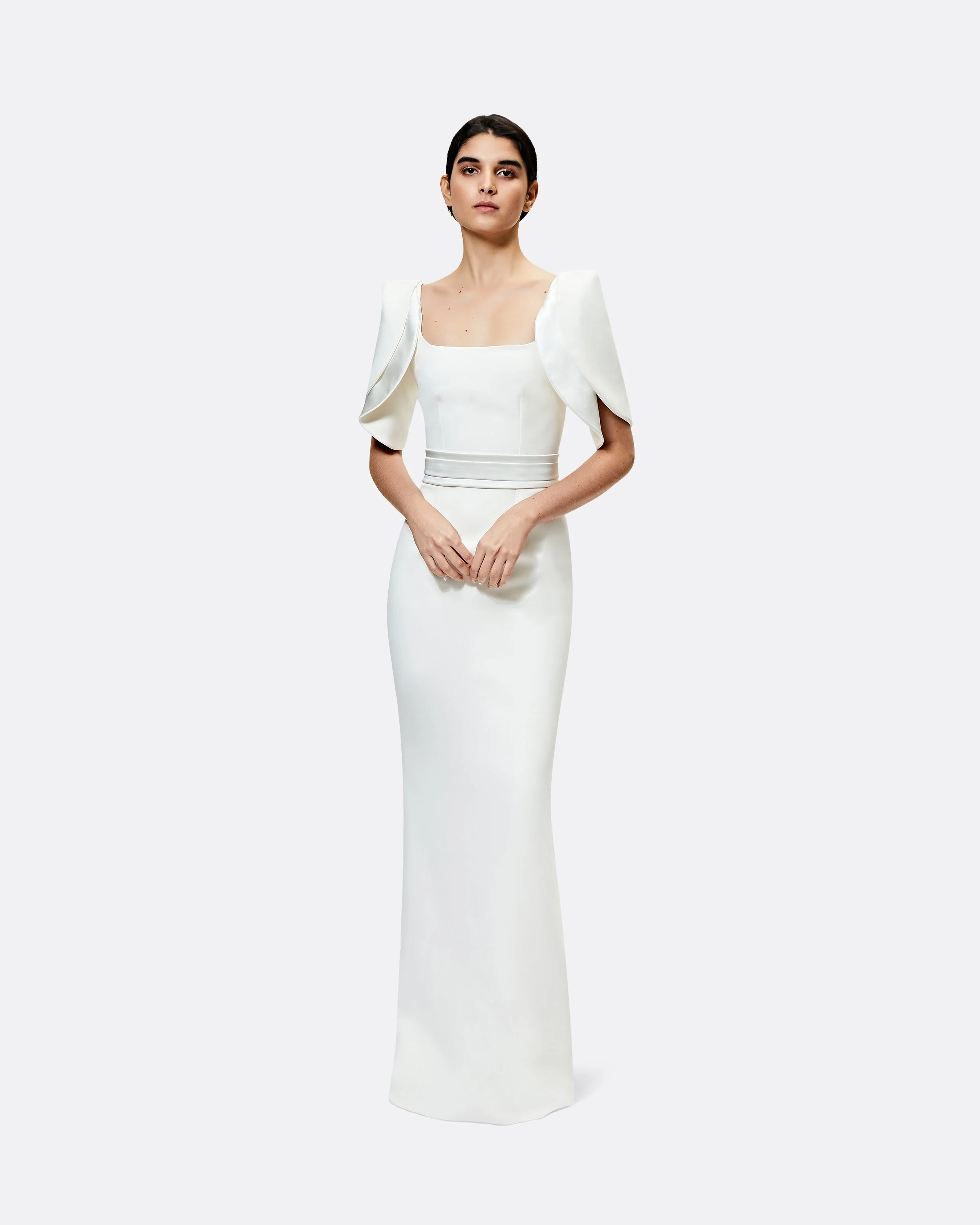 Dara Ivory Long Dress - Image 6