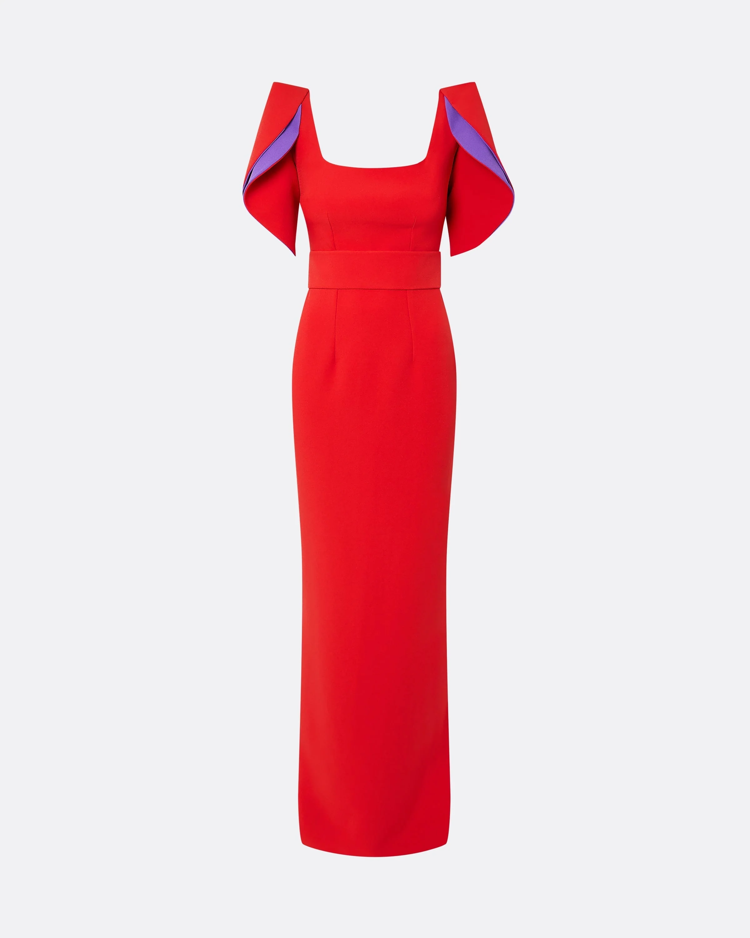 Dara Scarlet Red Long Dress - Image 10