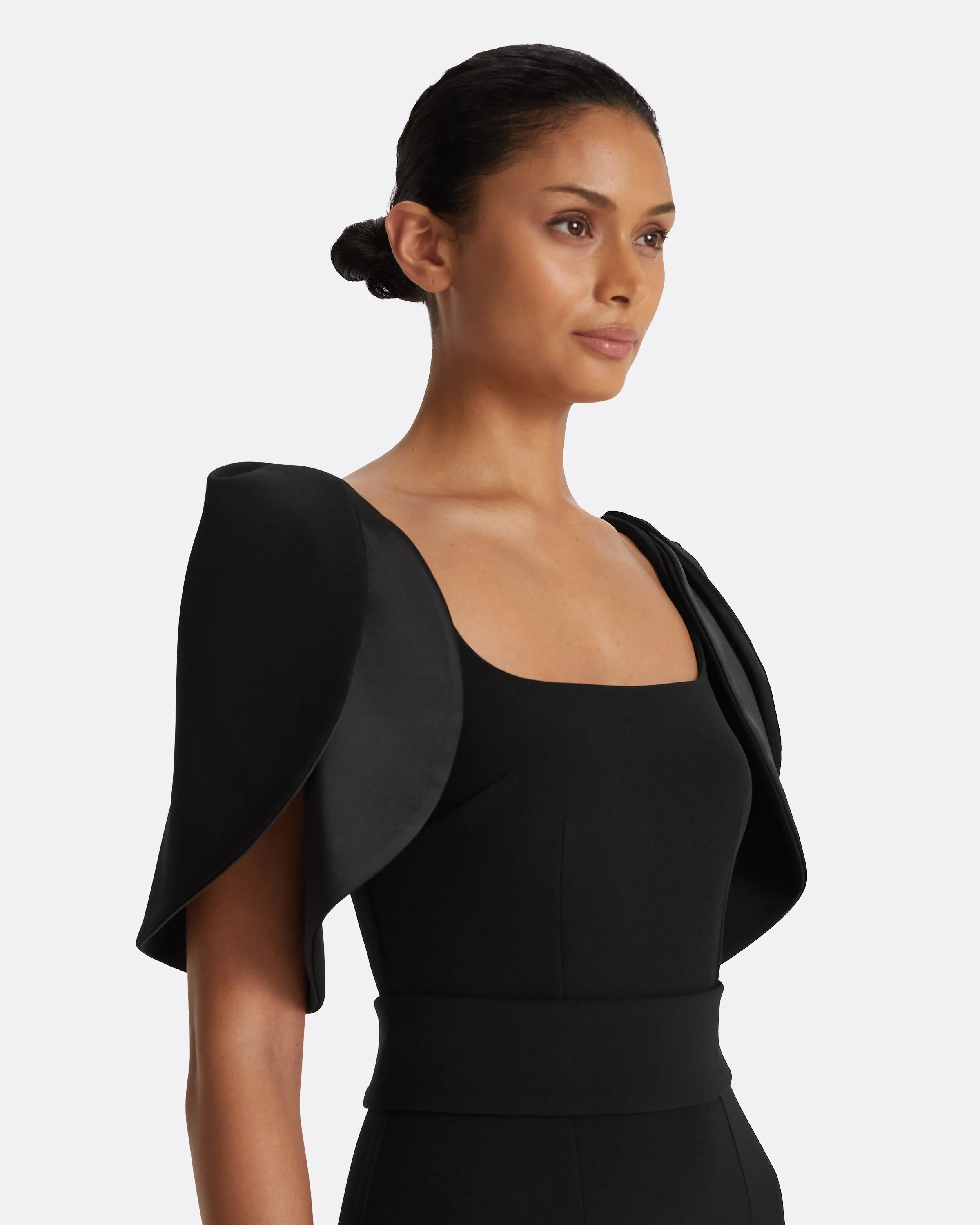 Dara Black Long Dress - Image 3