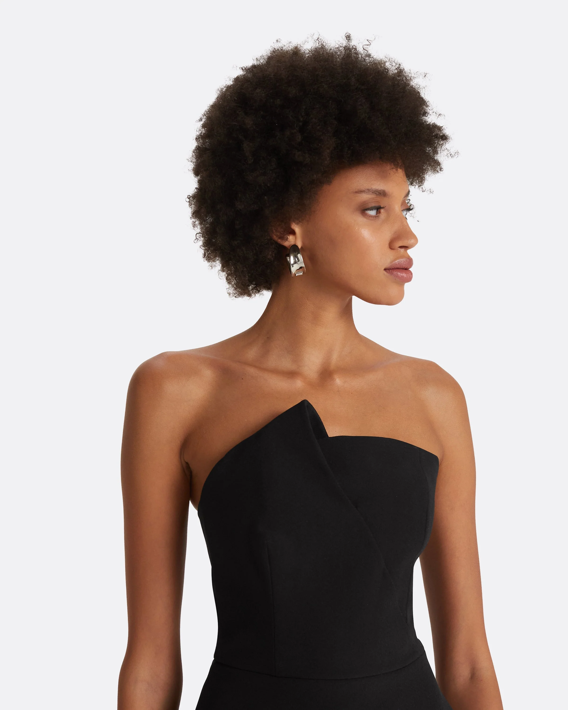 Delani Black Midi Dress - Image 3