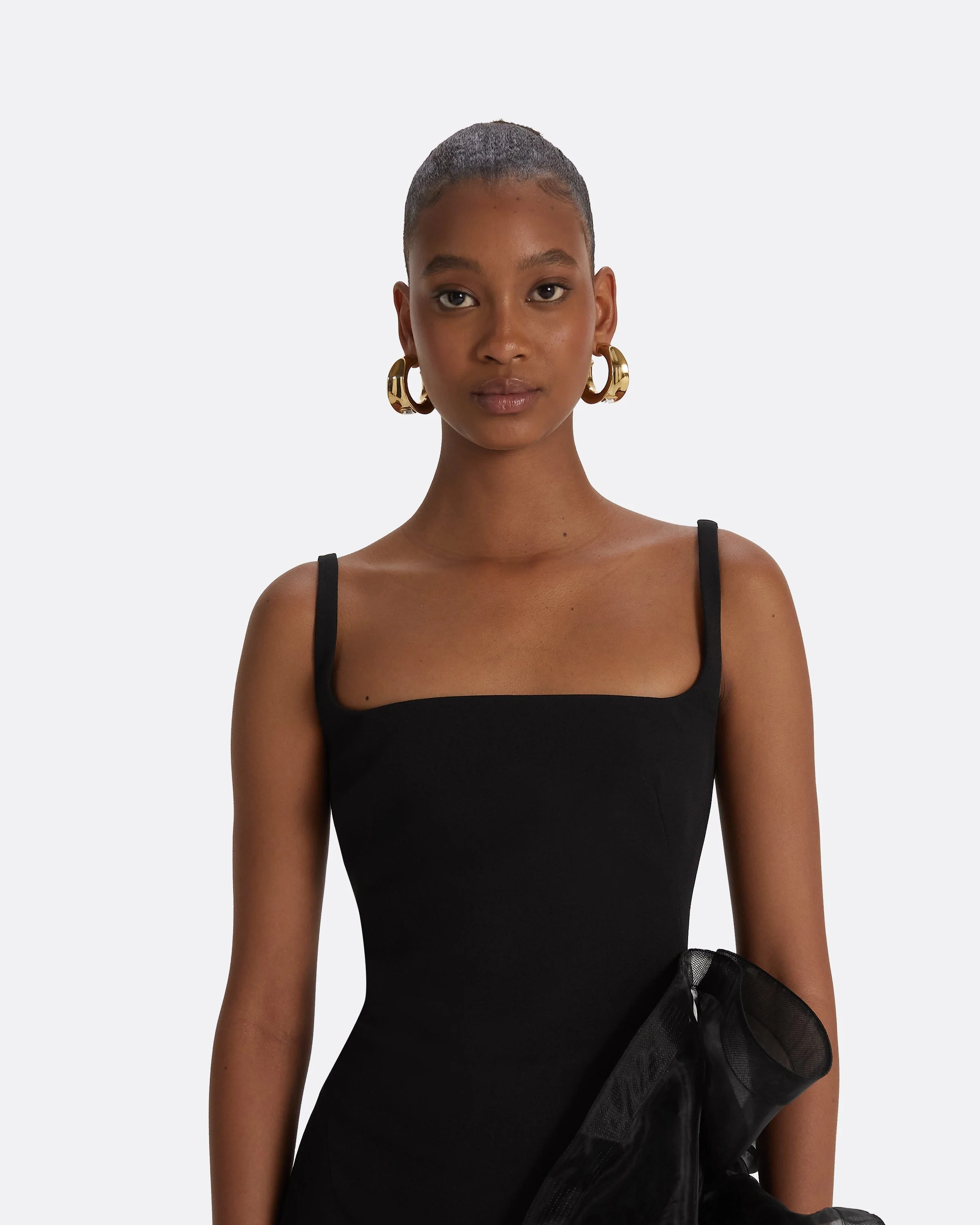 Derry Black Long Dress - Image 3