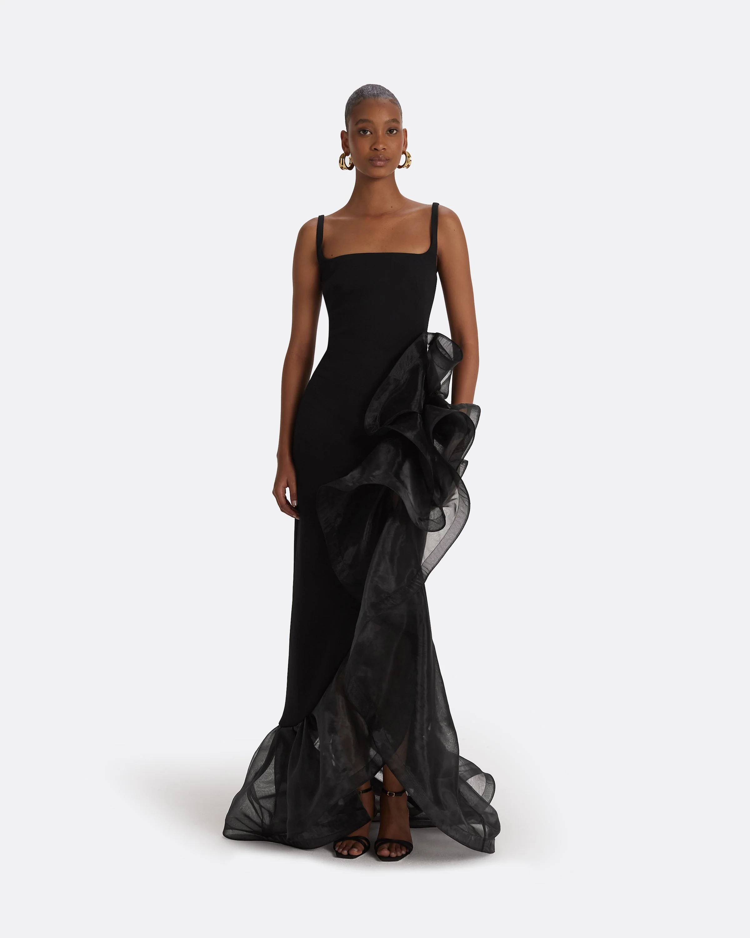 Derry Black Long Dress - Image 6
