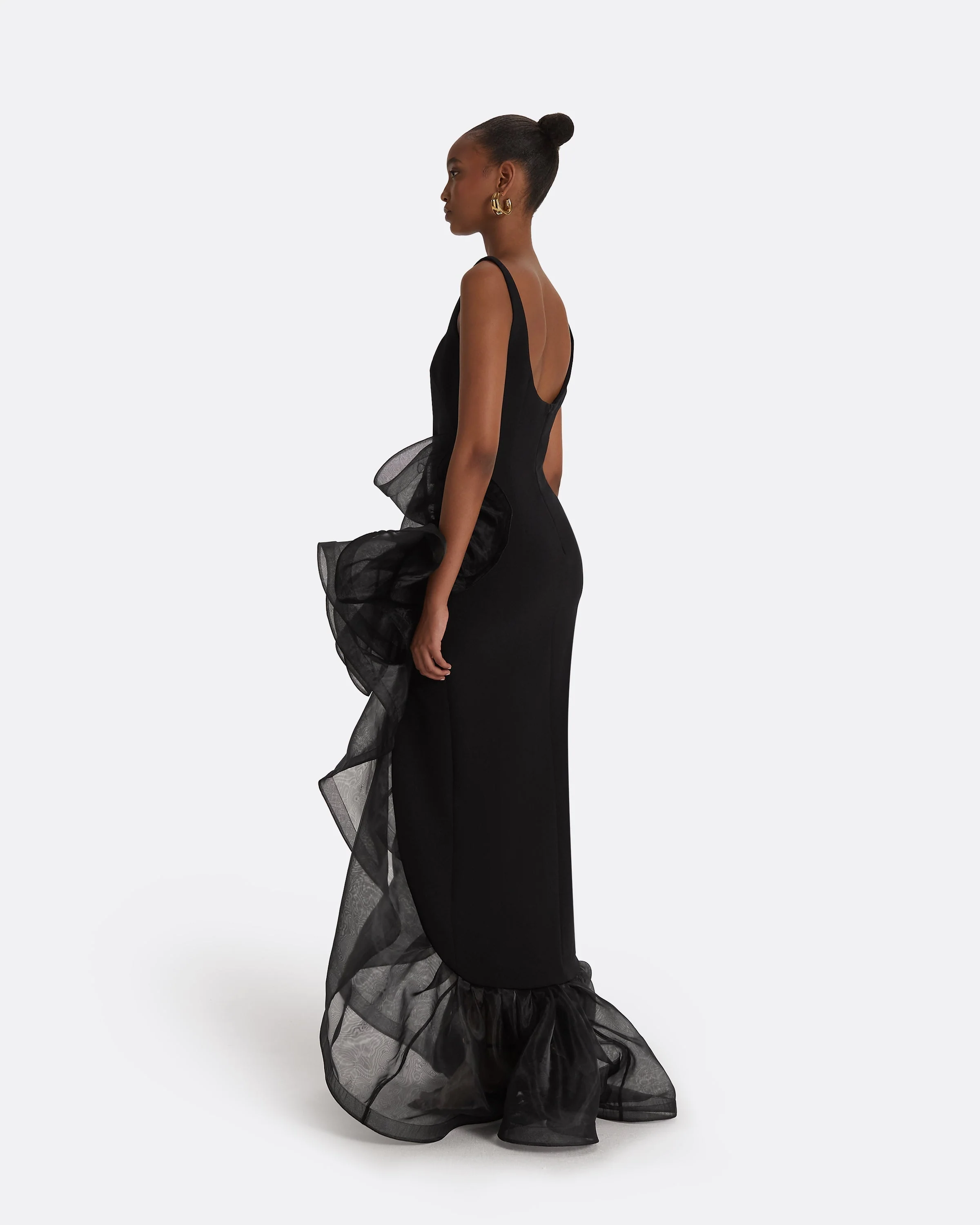 Derry Black Long Dress - Image 7