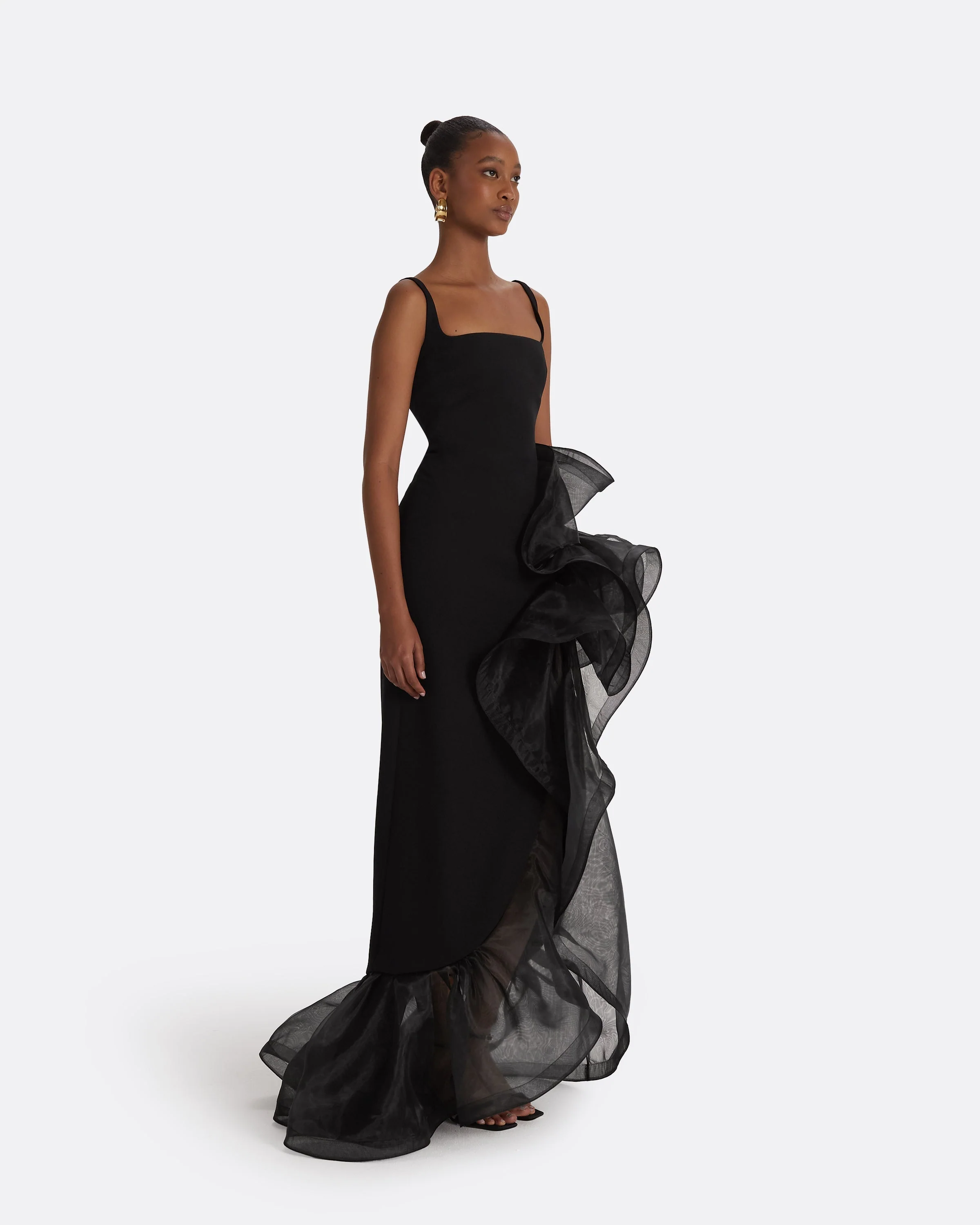 Derry Black Long Dress - Image 9