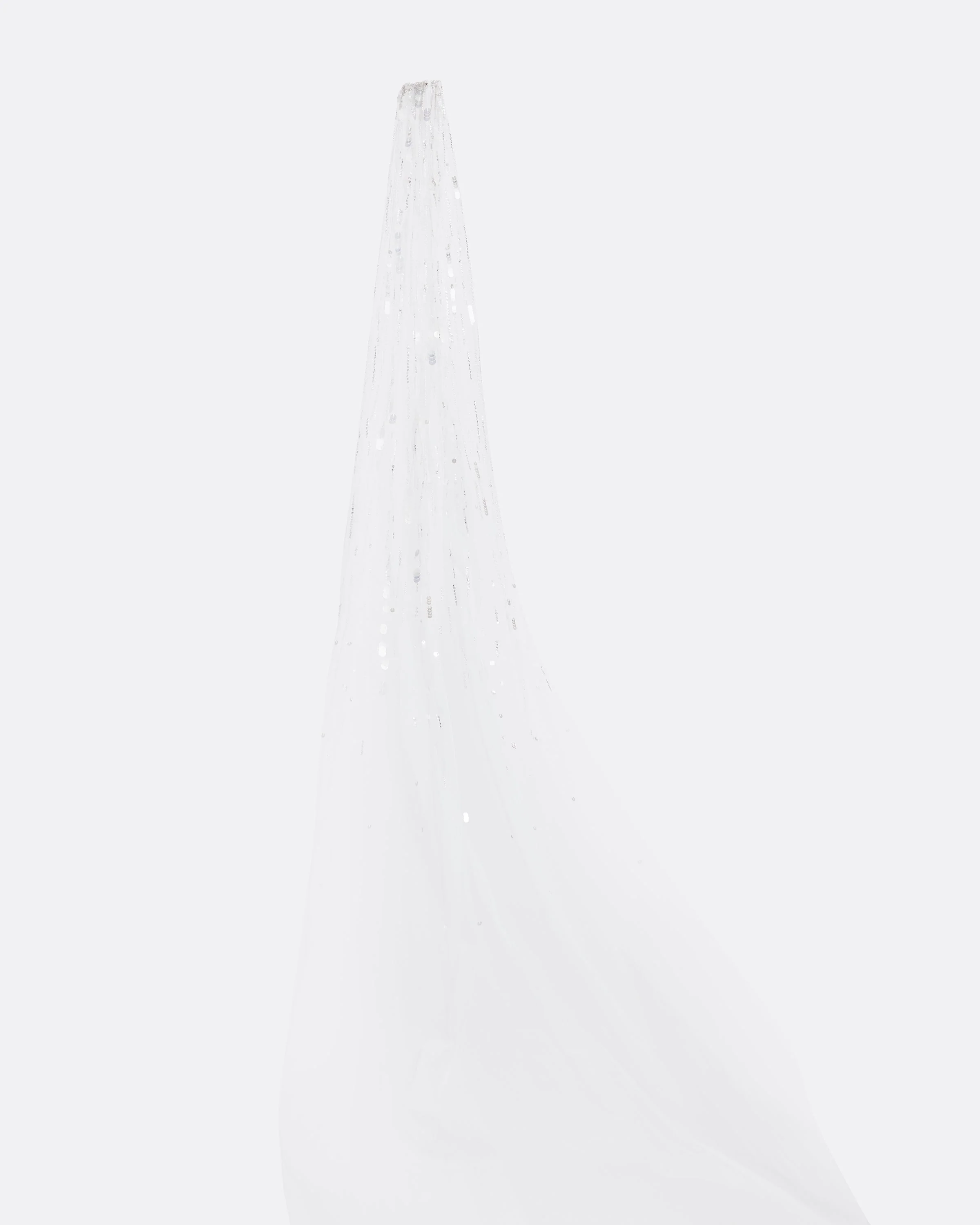 Edith Veil in Ivory with Crystal Embellishment - Image 6