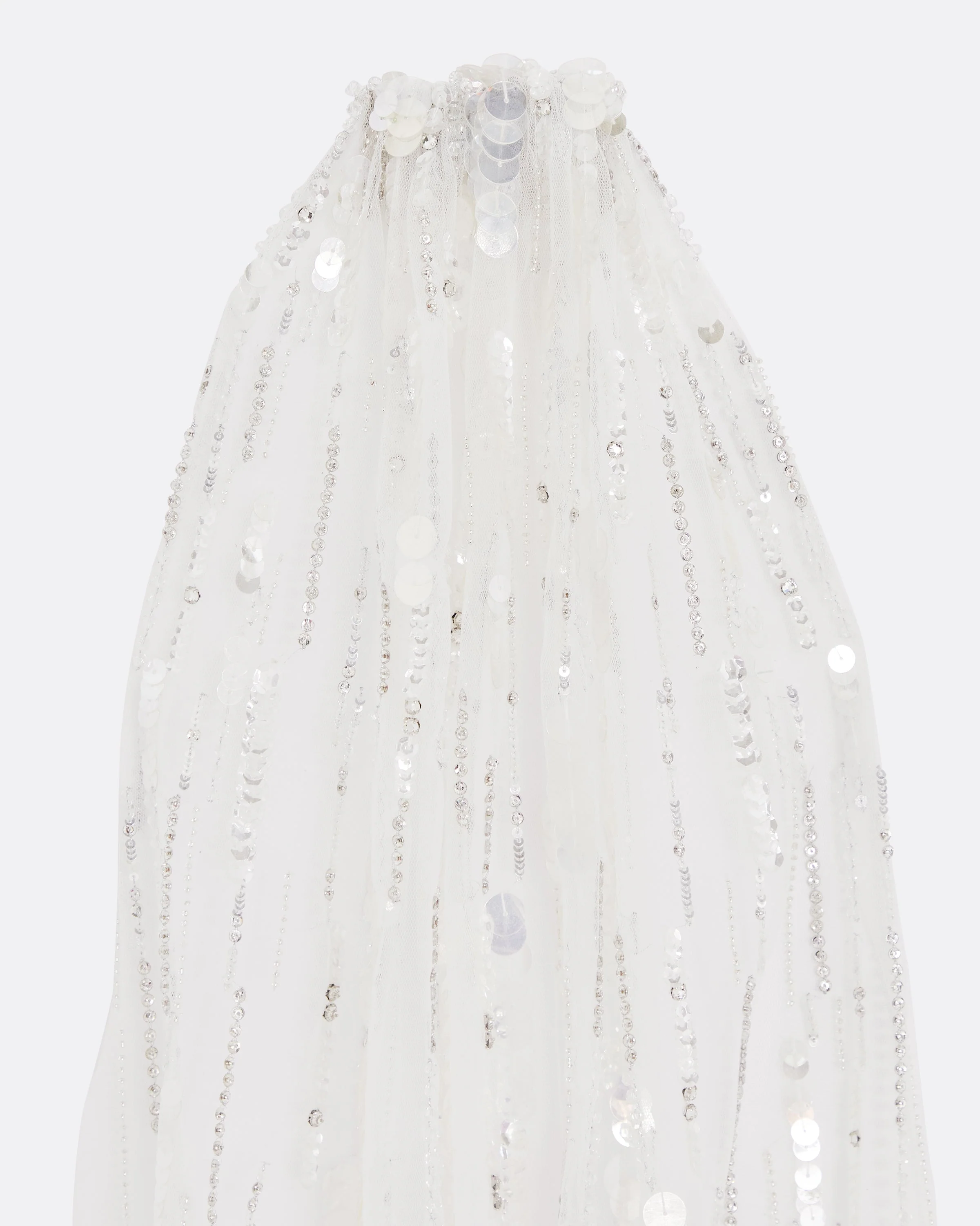 Edith Veil in Ivory with Crystal Embellishment - Image 7