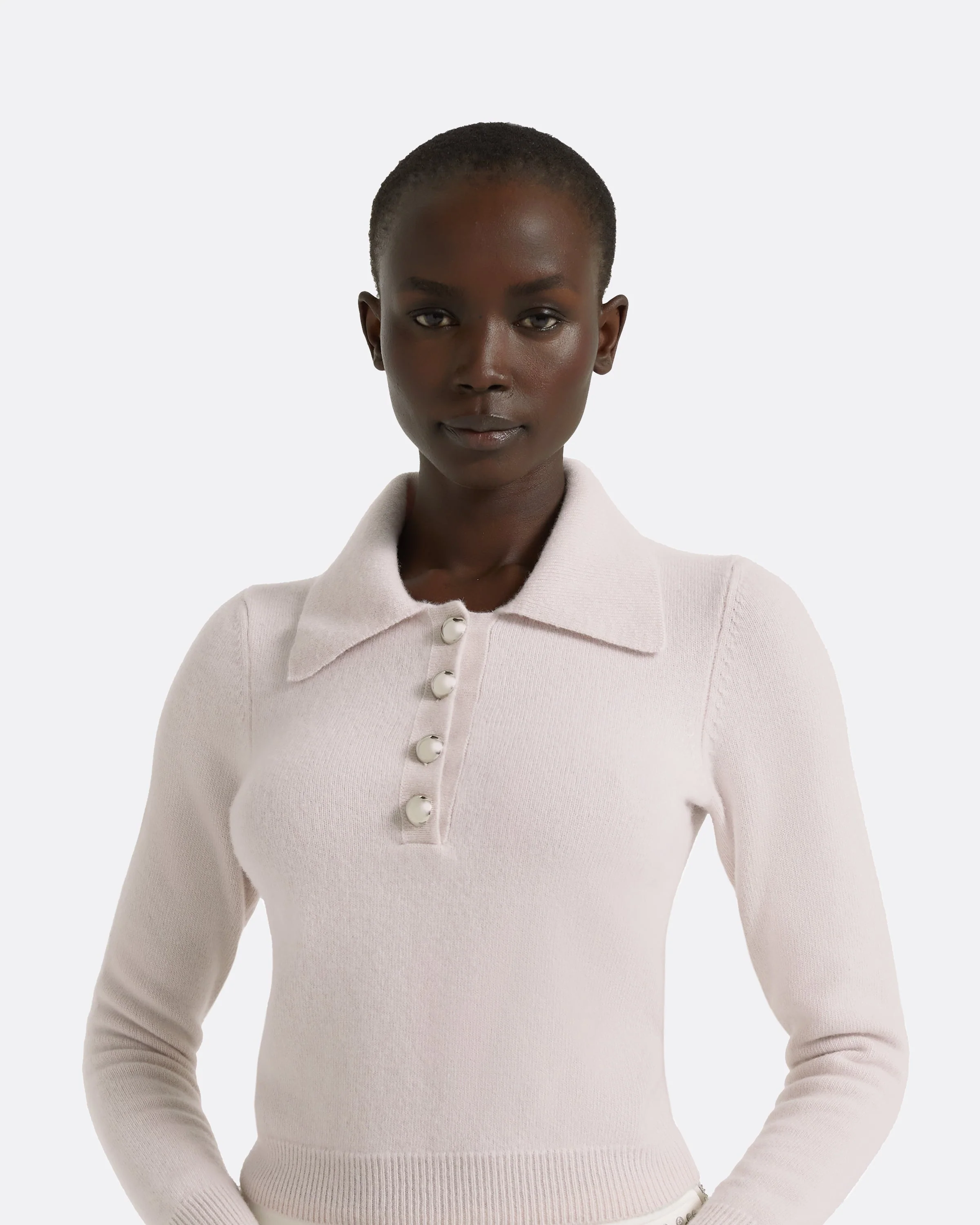 Ekol Barely Pink Knit Top - Image 3