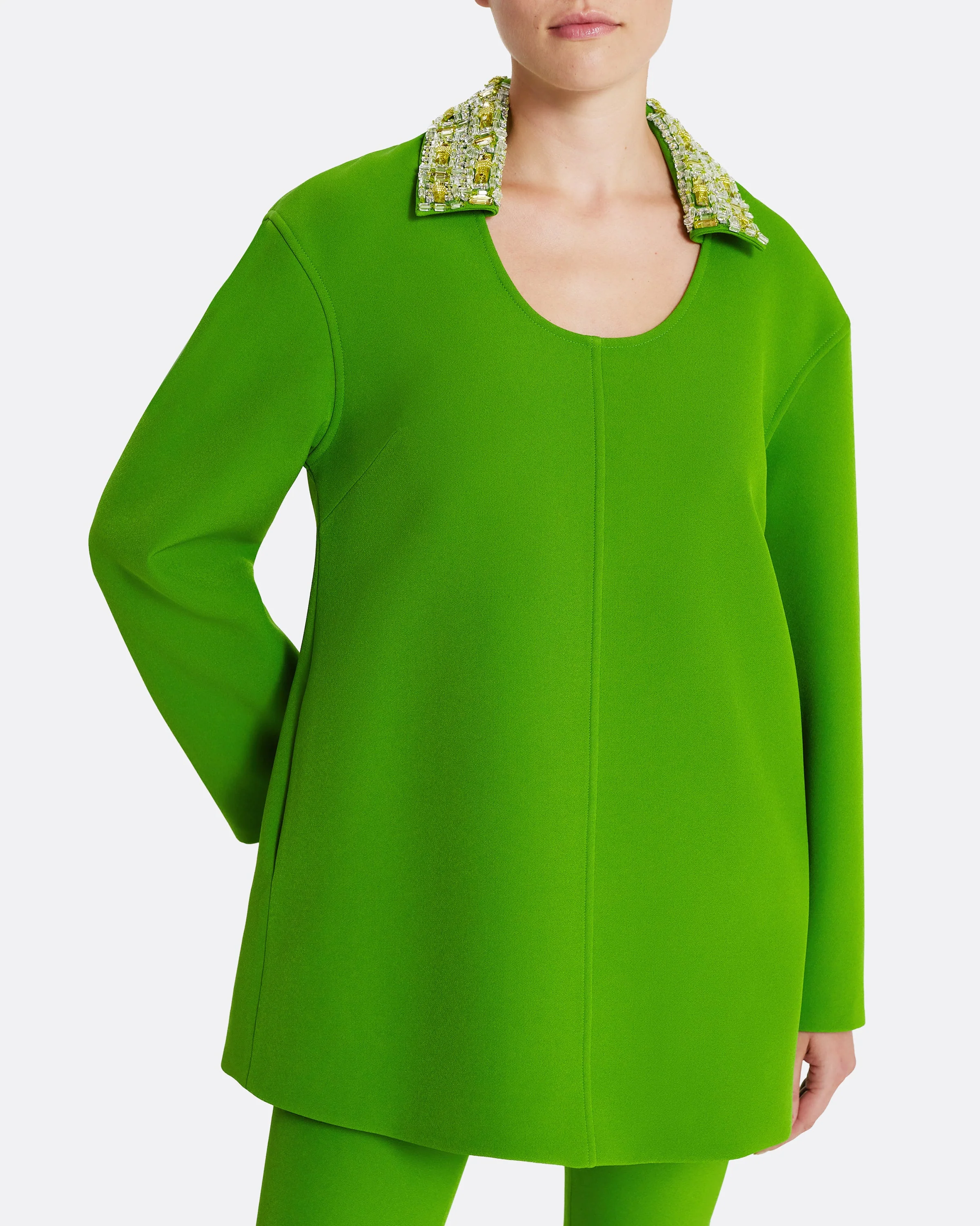 Giovanna Top in Verdant Green with Multi-greens - Image 9