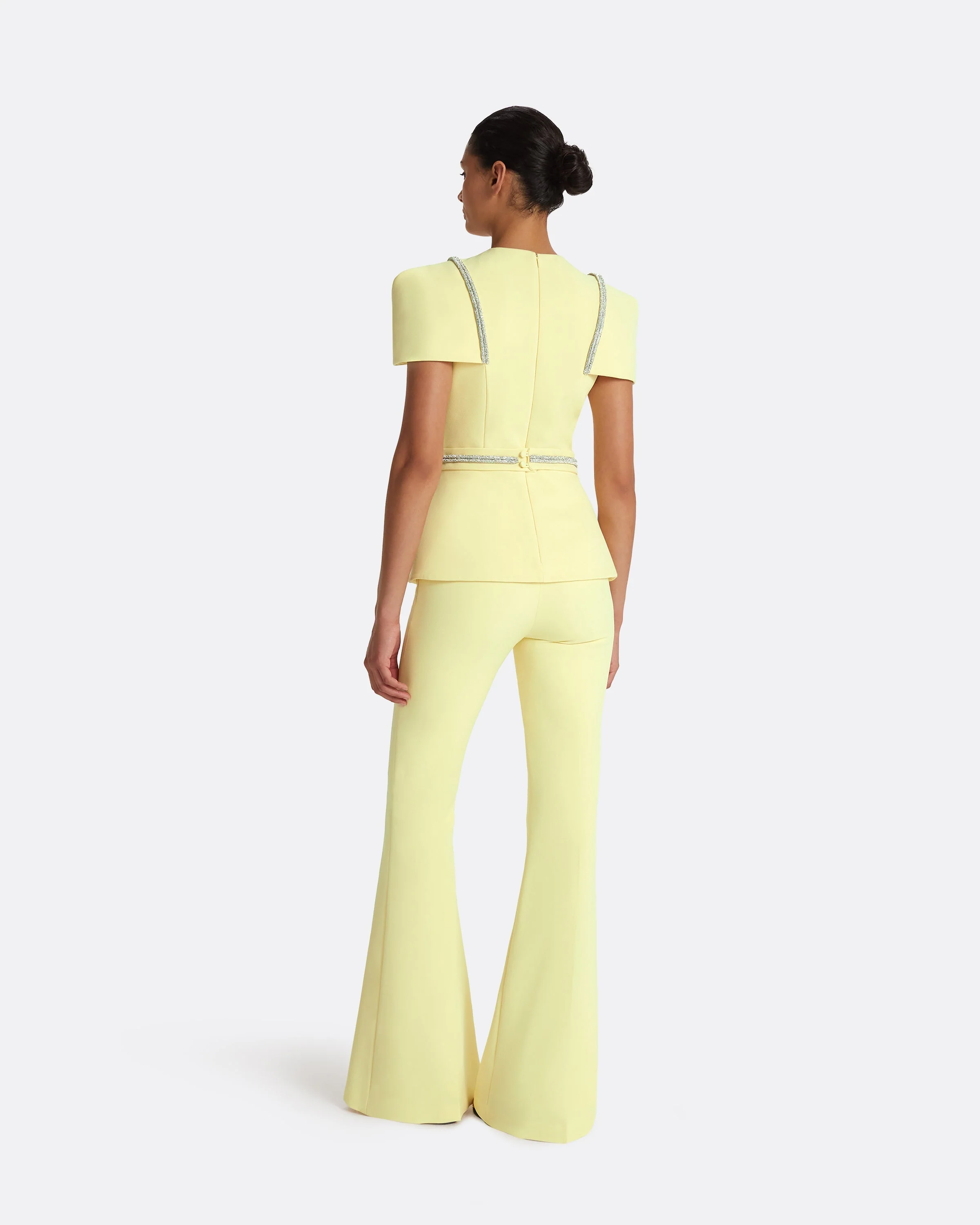 Halluana Pale Yellow Trousers - Image 6
