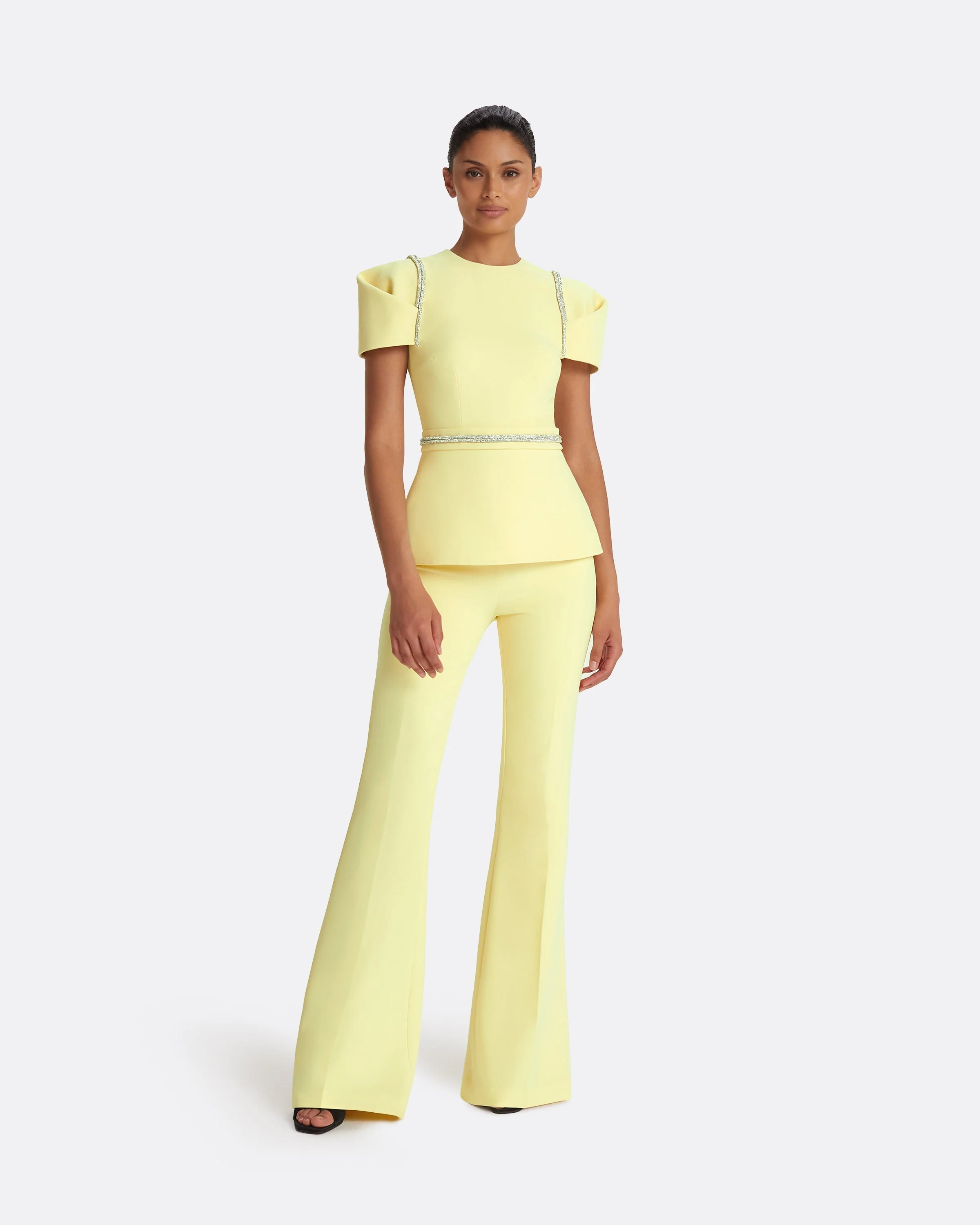 Halluana Pale Yellow Trousers - Image 7