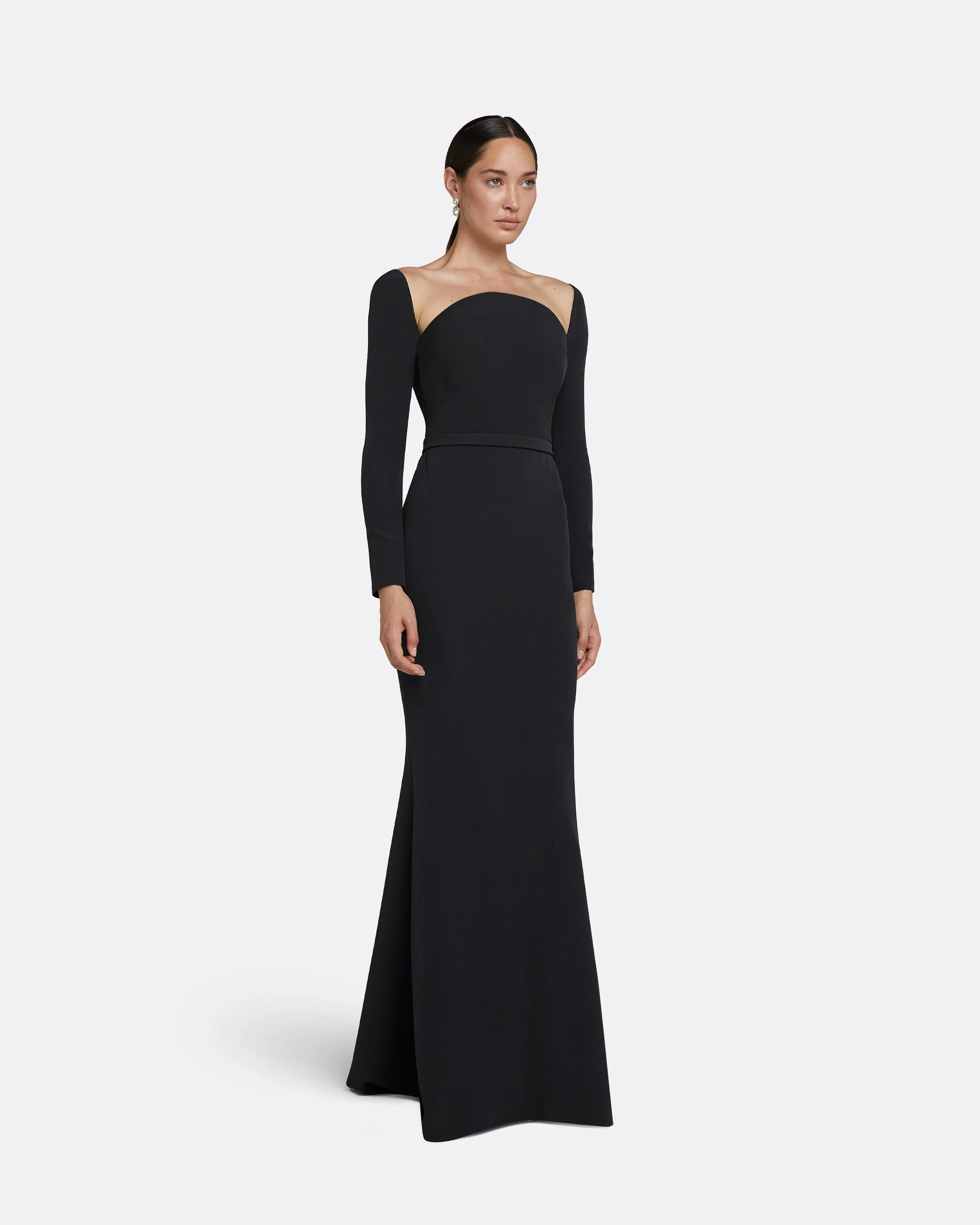 Heidi Black Long Dress - Image 4
