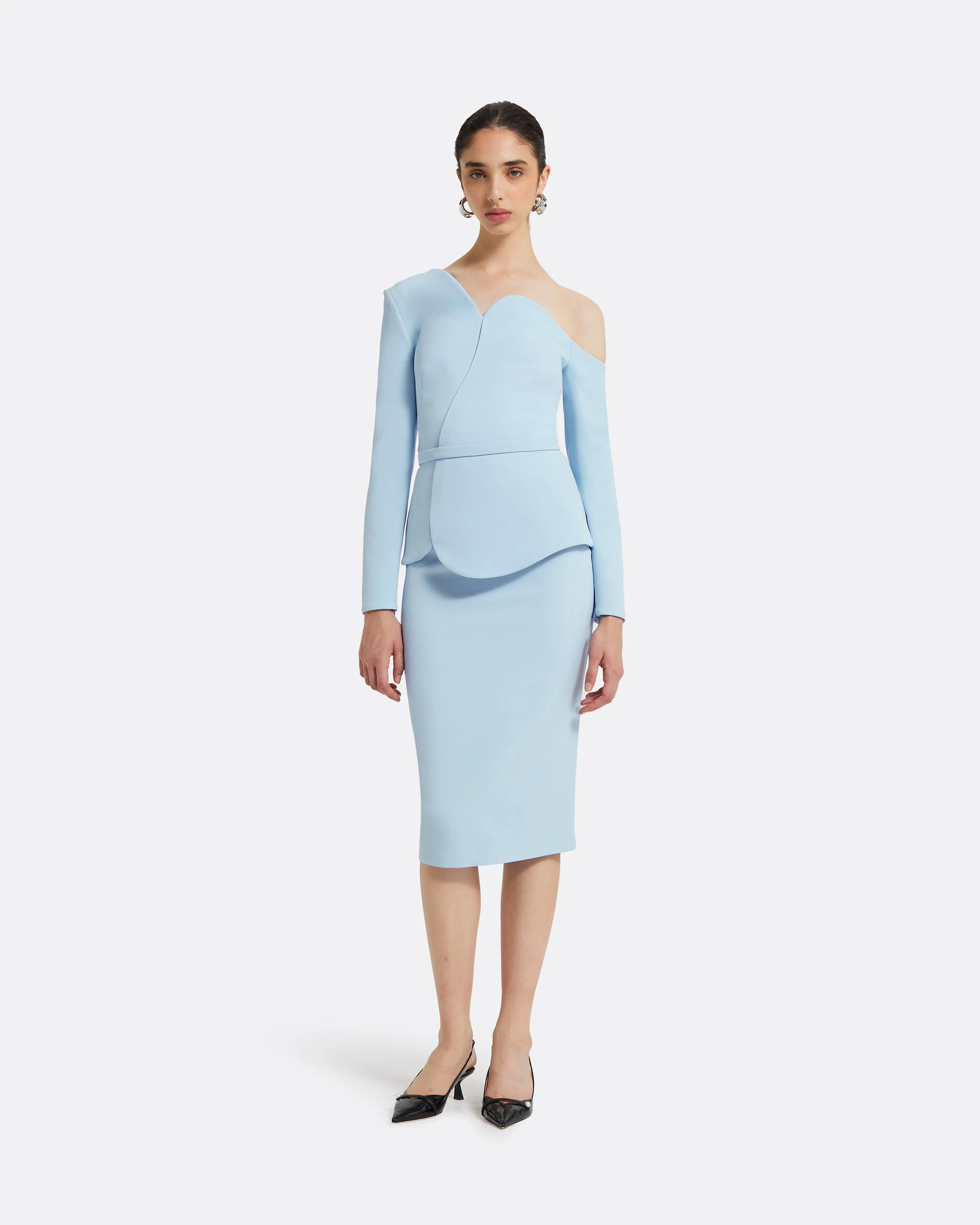 Hokoku Pale Blue Skirt - Image 3