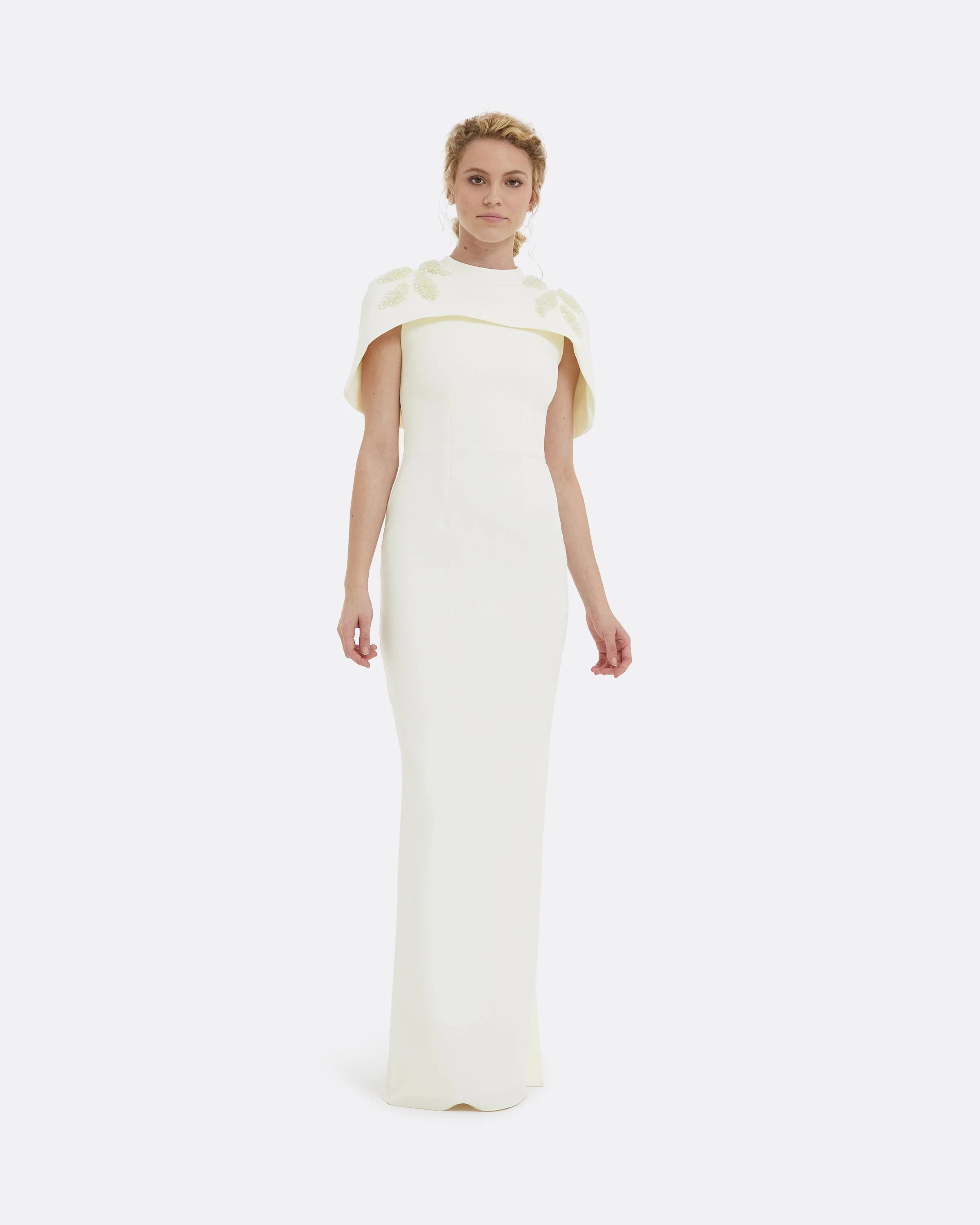 Kalika Curled Leaf Embroidered Long Dress - Image 6