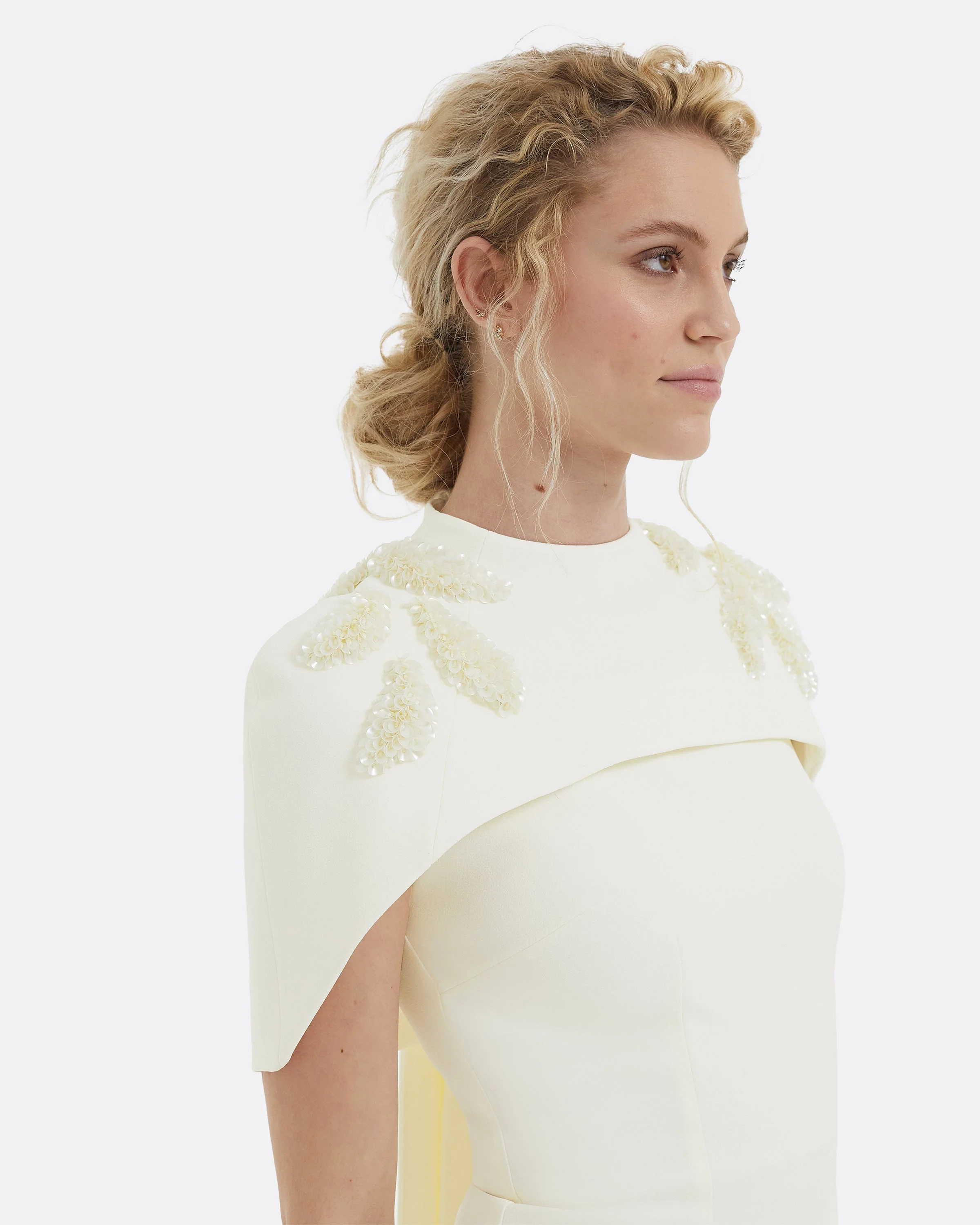 Kalika Curled Leaf Embroidered Long Dress - Image 8