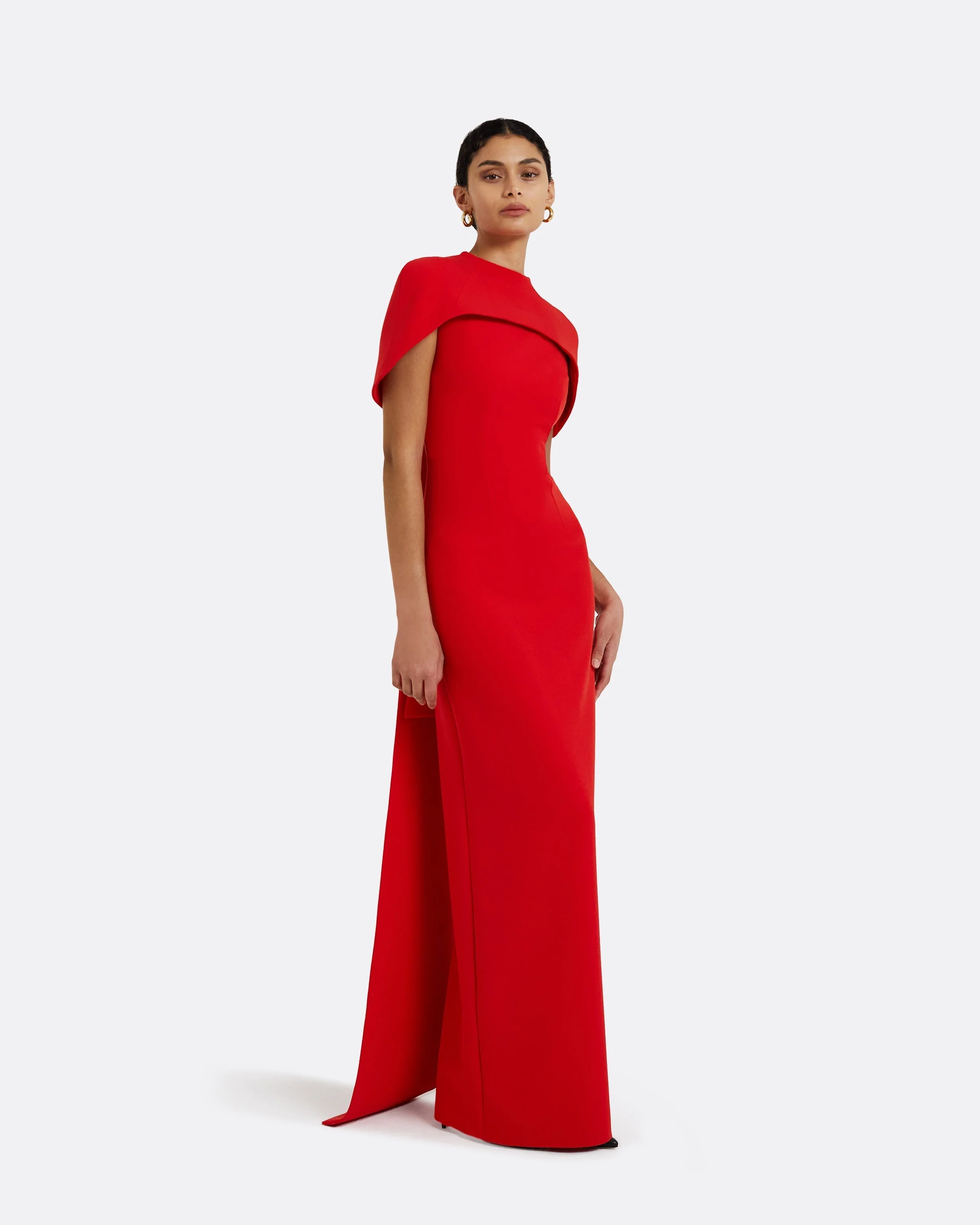 Kalika Scarlet Red Long Dress - Image 4