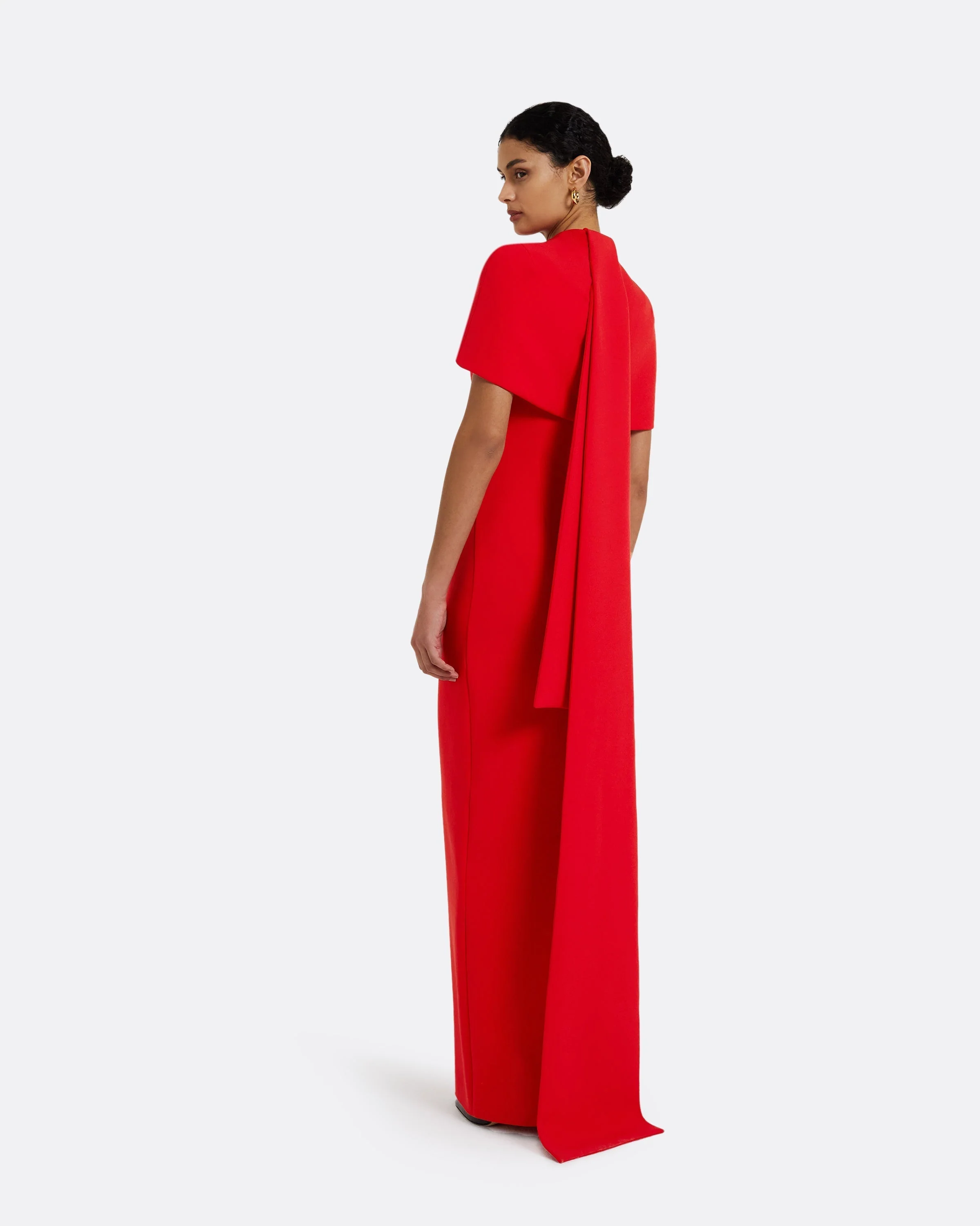 Kalika Scarlet Red Long Dress - Image 7