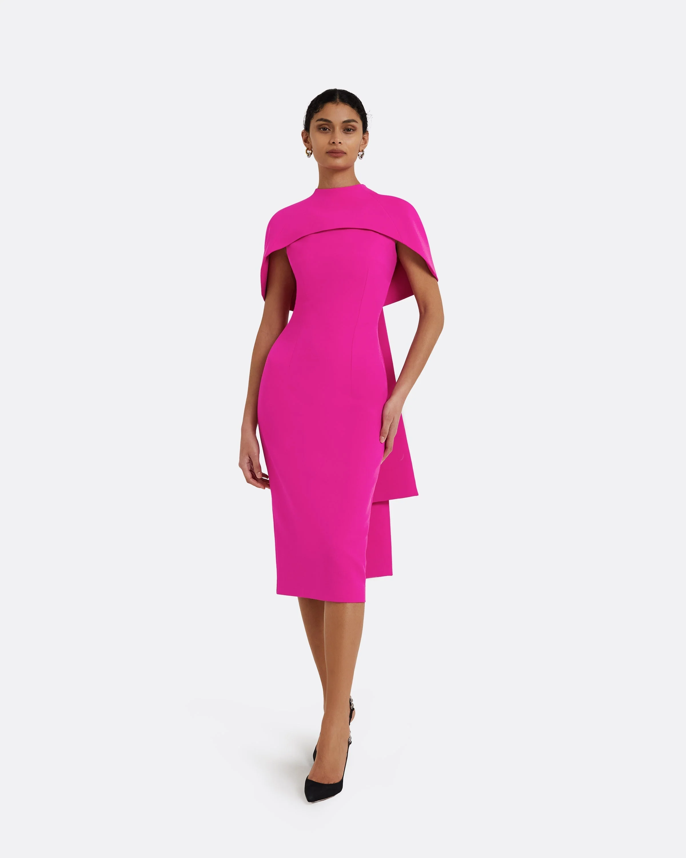 Kalika Wild Strawberry Midi Dress - Image 6
