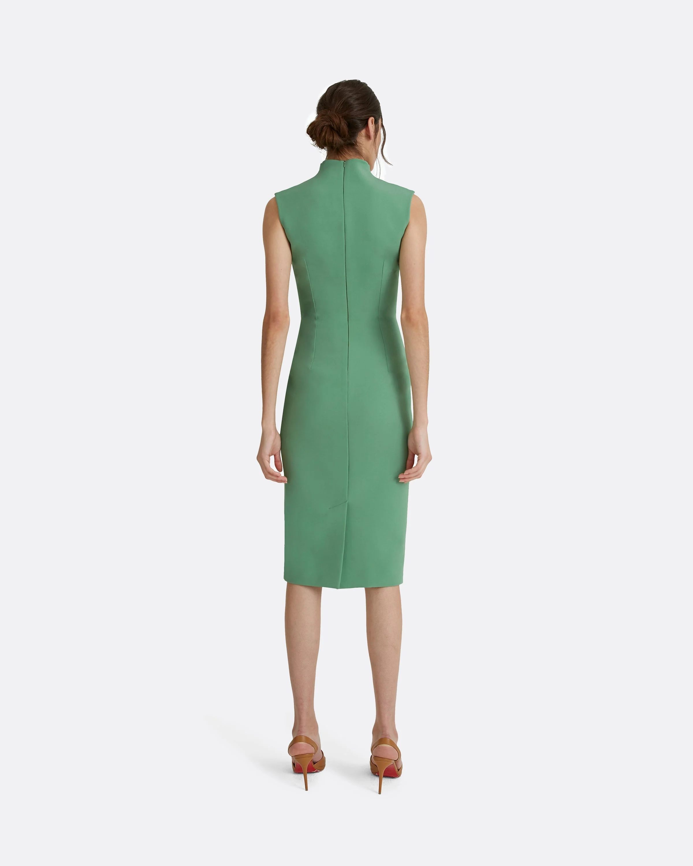 Loide Fern Green Midi Dress - Image 7