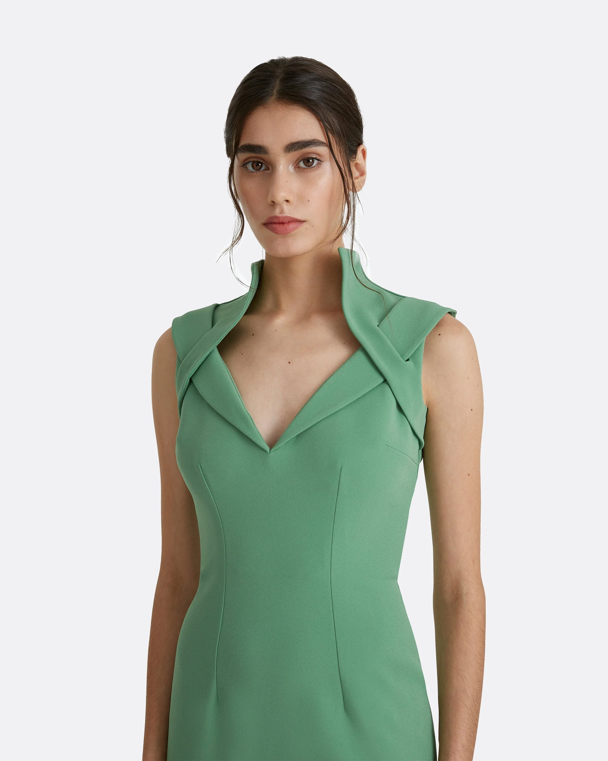 Loide Fern Green Midi Dress - Image 8
