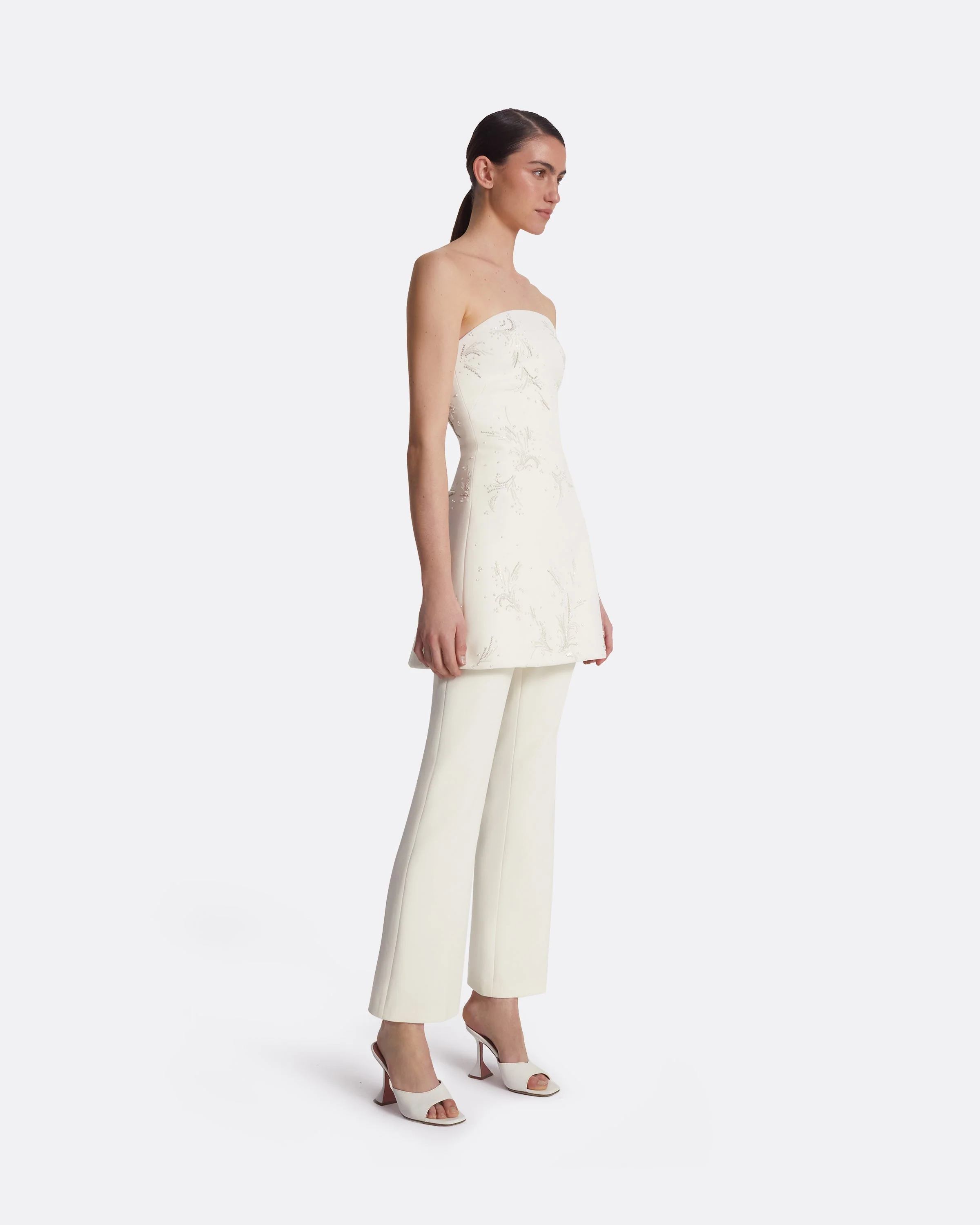 Mari Ivory Trousers - Image 7