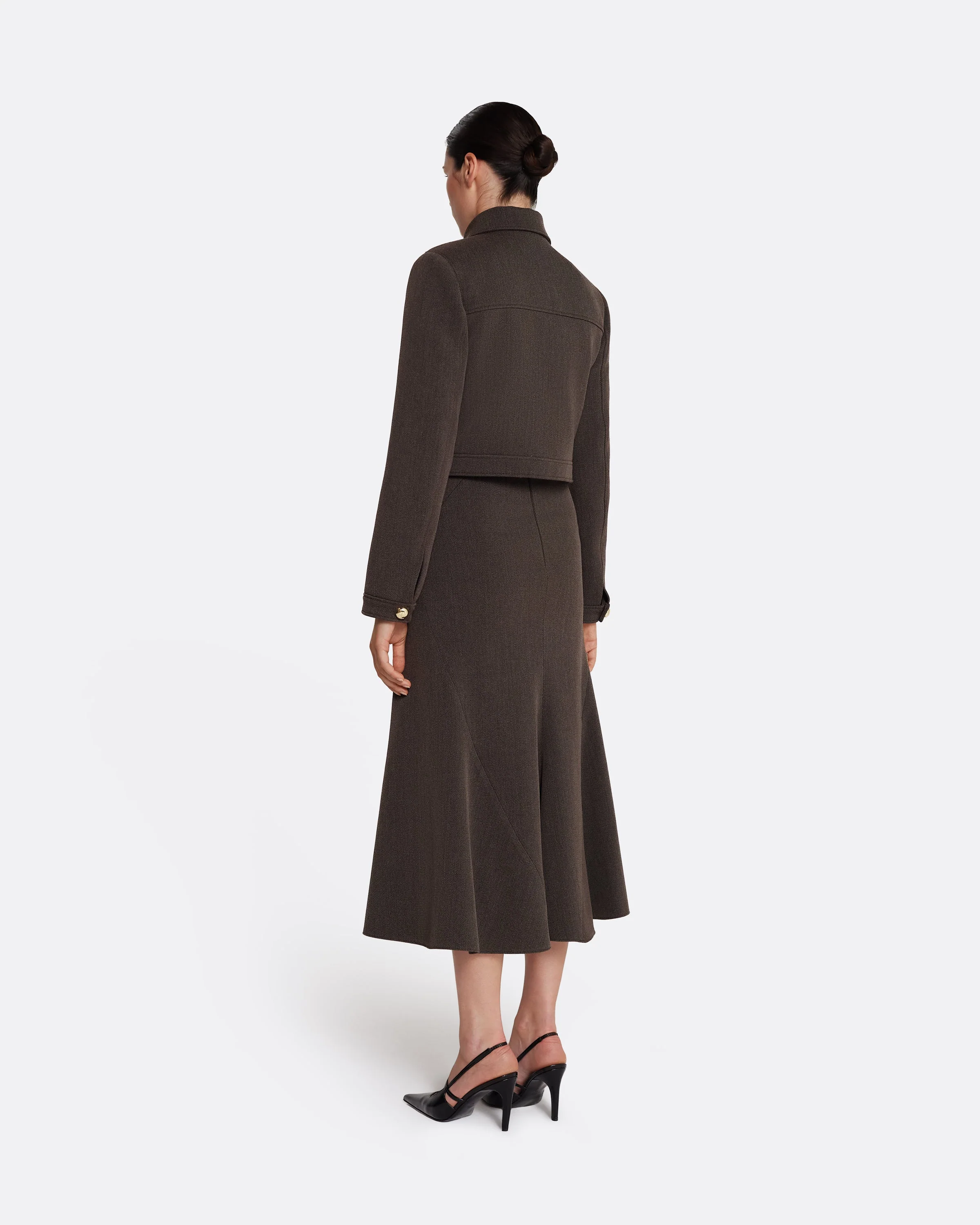 Marialuisa Skirt in Soft Brown - Image 14