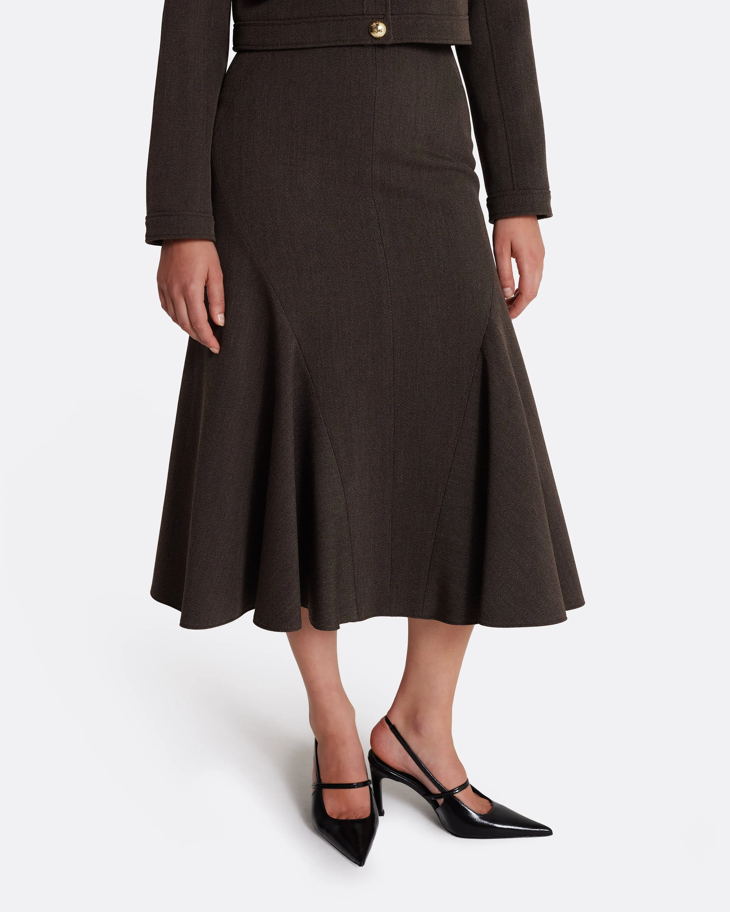 Marialuisa Skirt in Soft Brown - Image 7