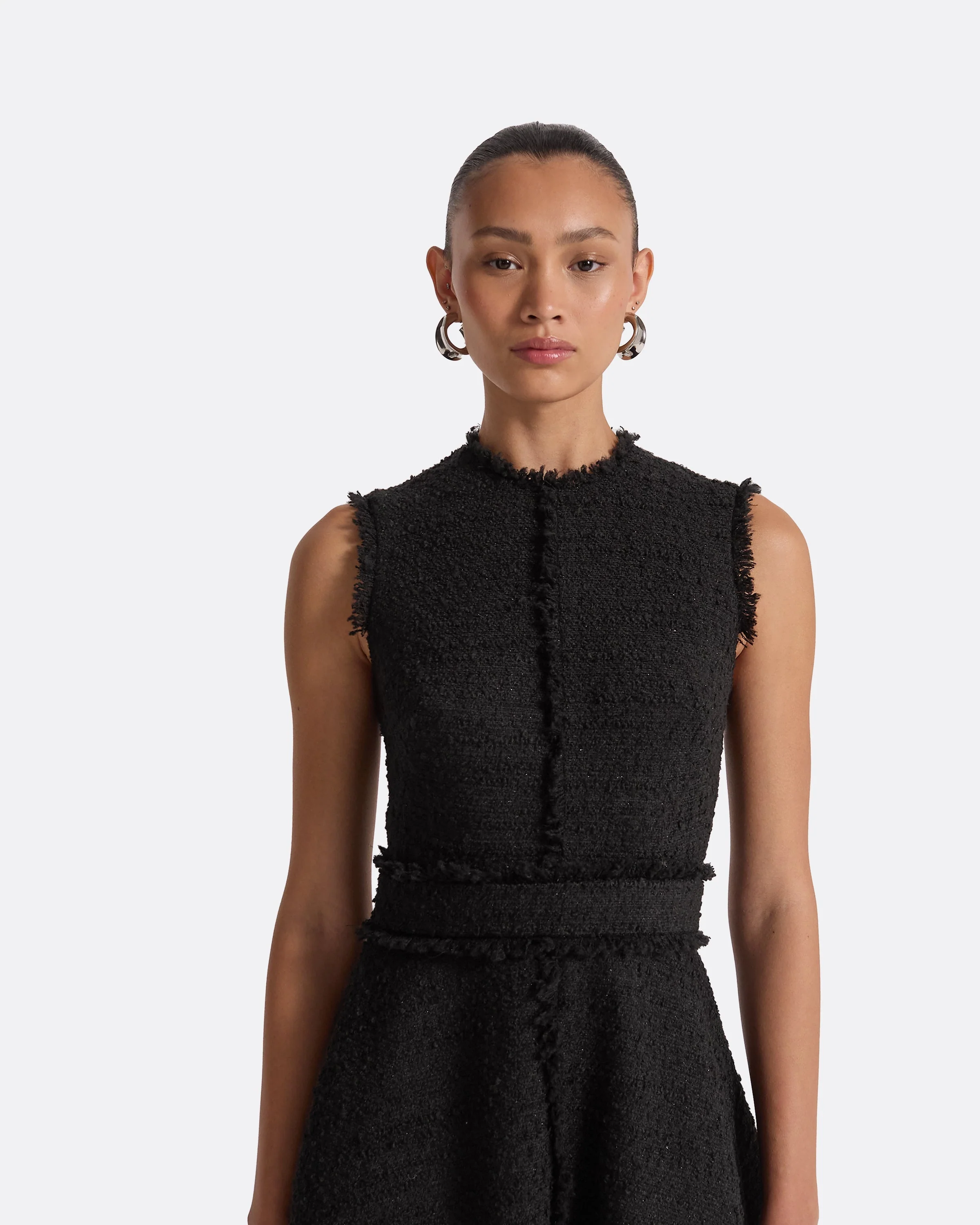 Mary Black Midi Dress - Image 3