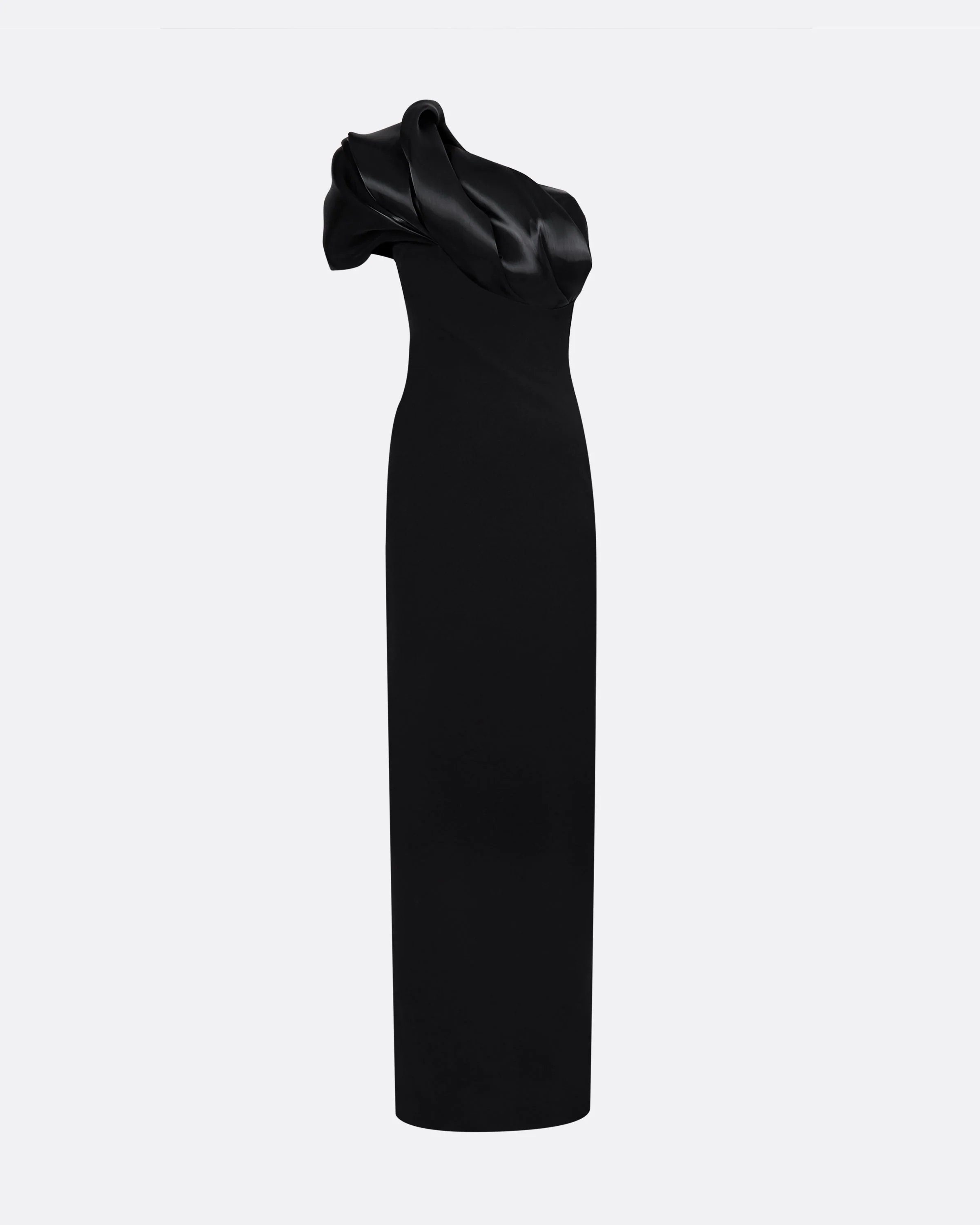 Porto Black Long Dress - Image 5