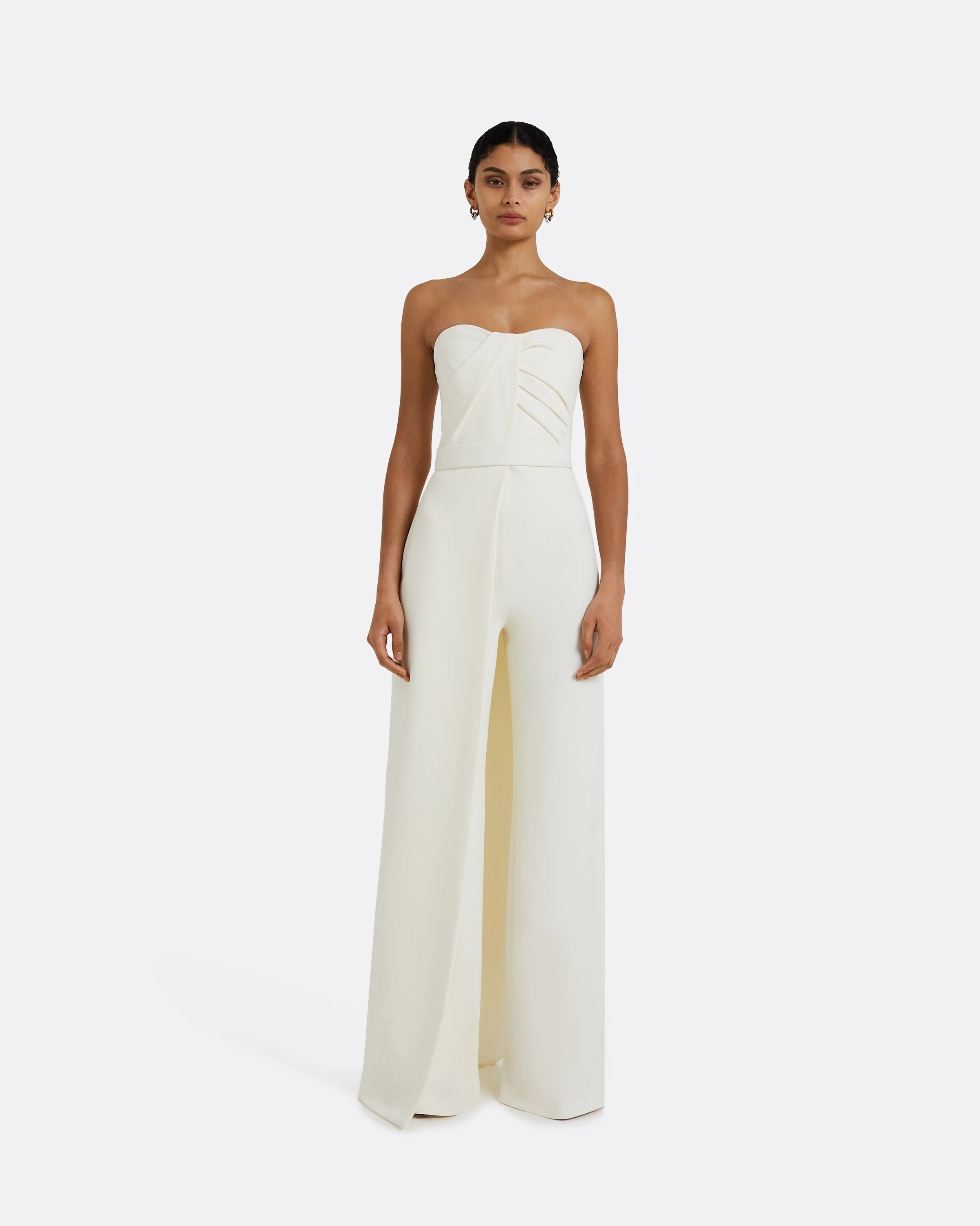 Remi Strapless Jumpsuit Ivory - Image 6