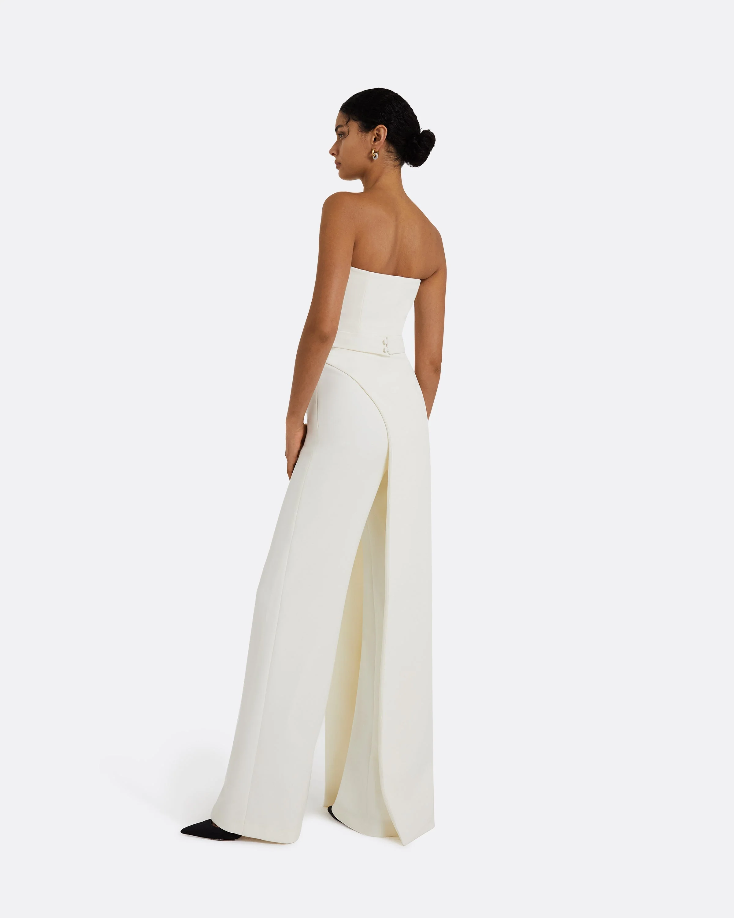 Remi Strapless Jumpsuit Ivory - Image 7